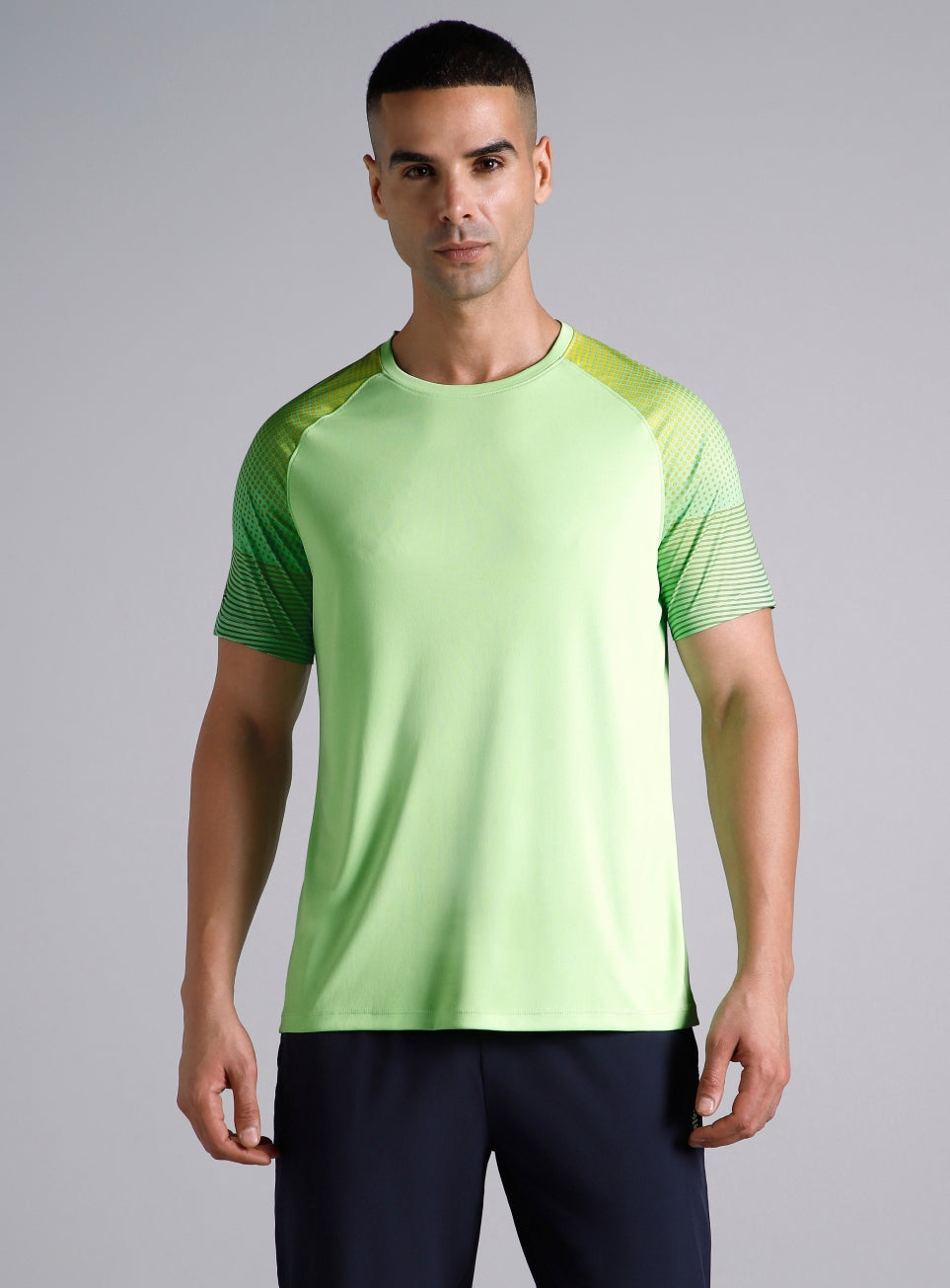 Men's Lime Pop Up Training Essential T-shirt