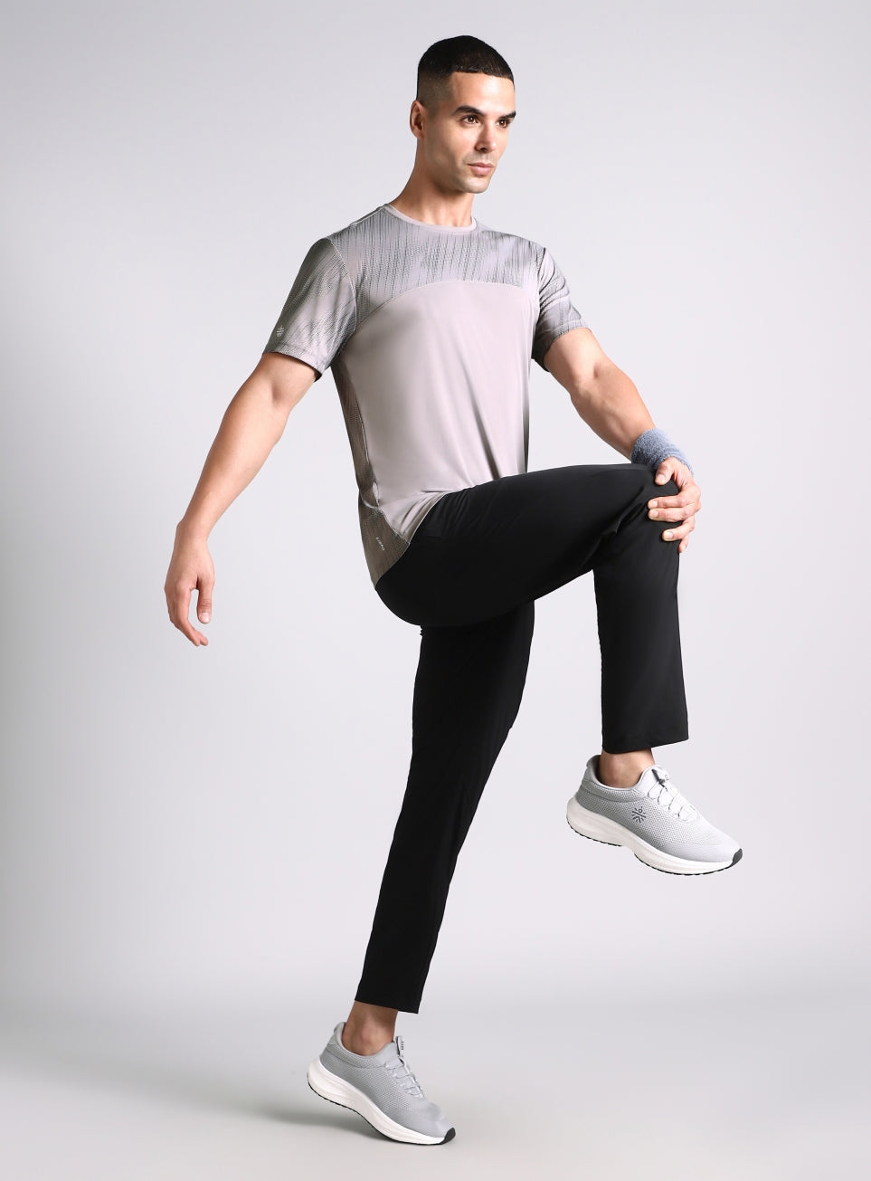 Men's Grey Urban Camo Run Pacer T-shirt