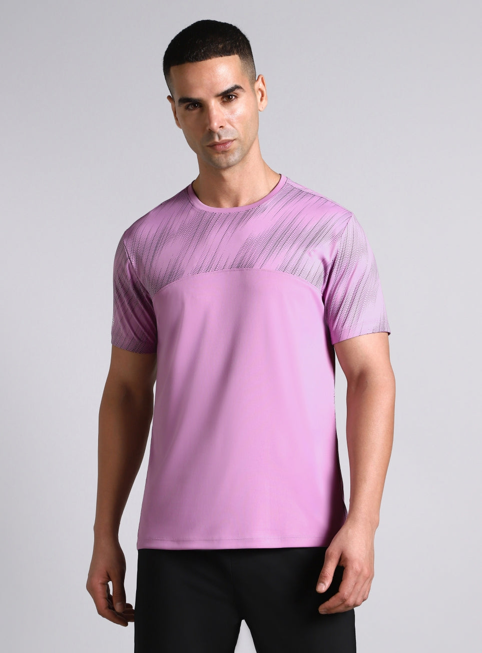 Men's Purple Urban Camo Run Pacer T-shirt