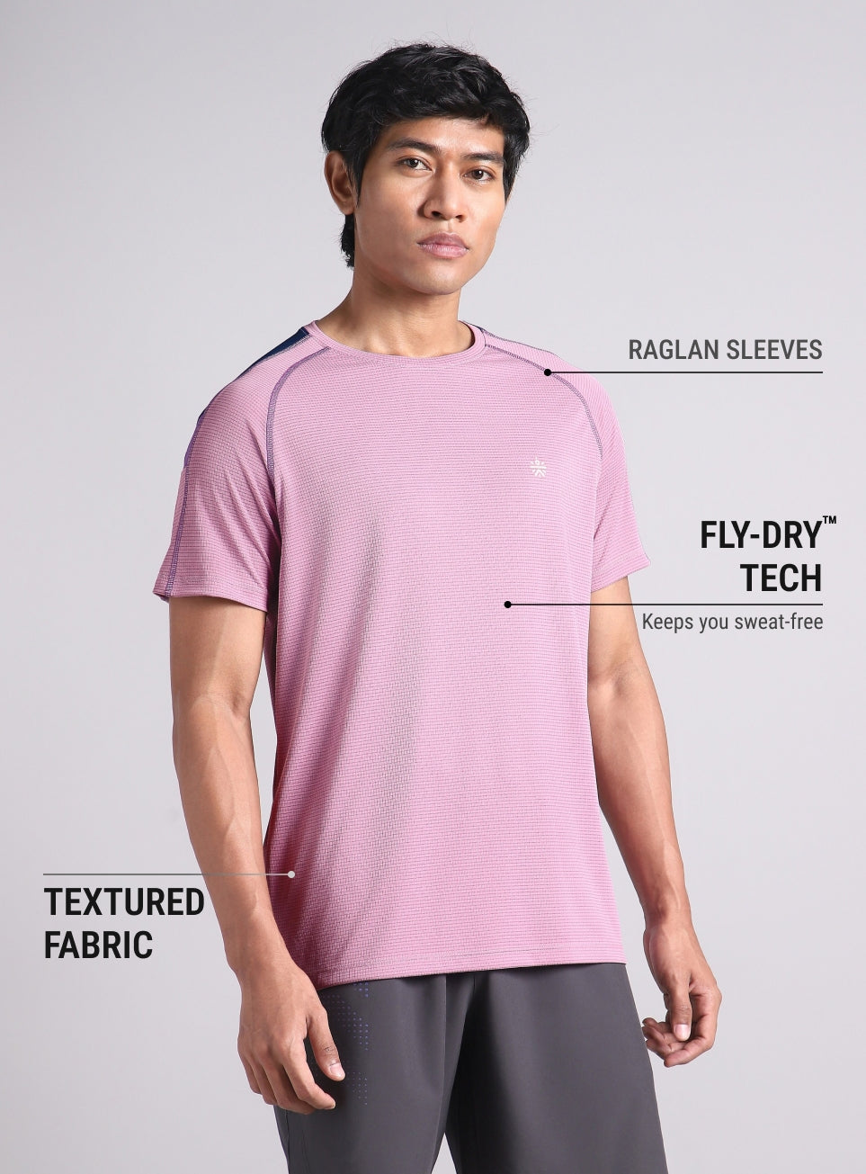 Men's All Format Purple High Performance T-Shirt