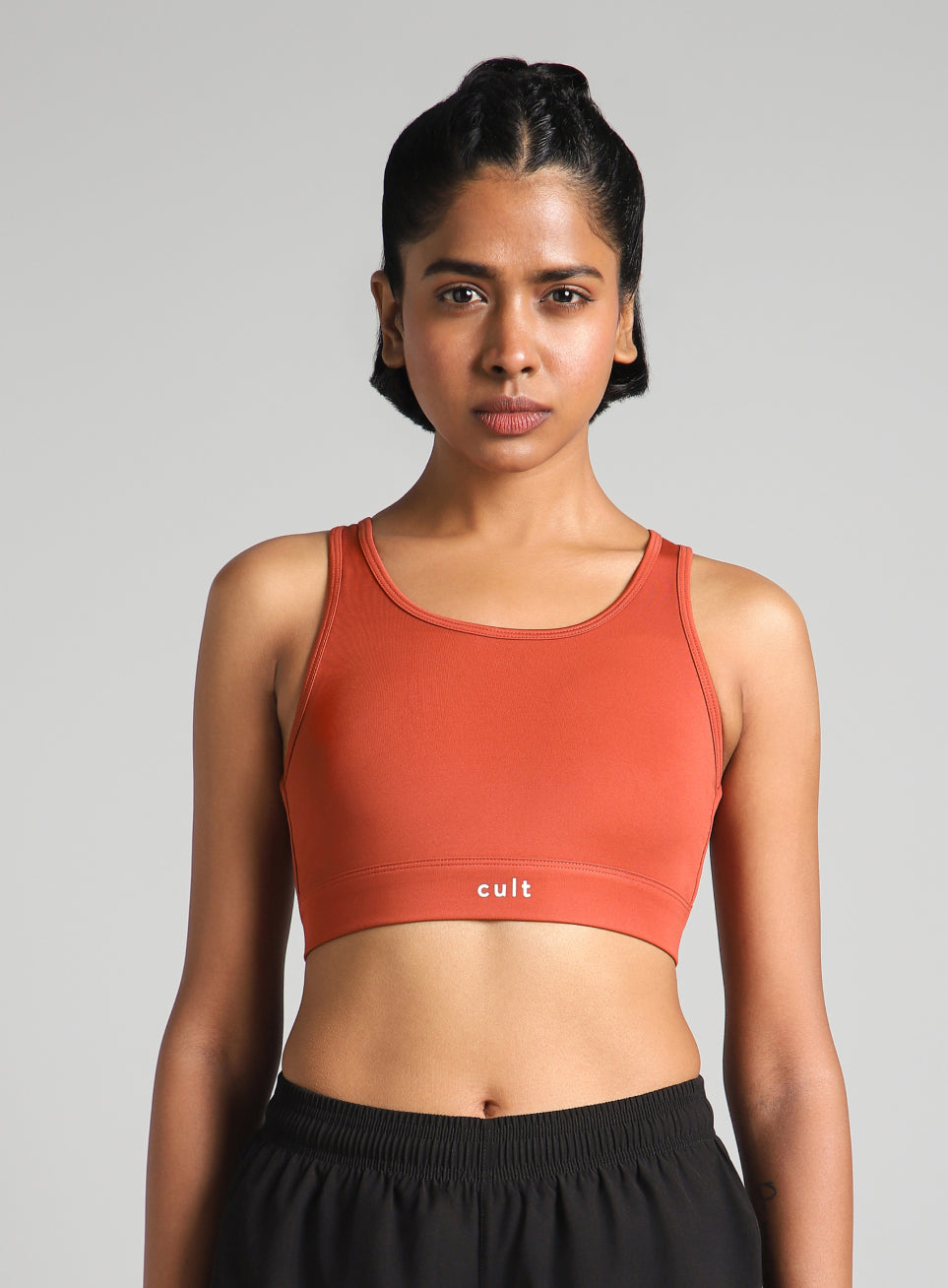 Women's Rust Training Criss Cross High Support Bra
