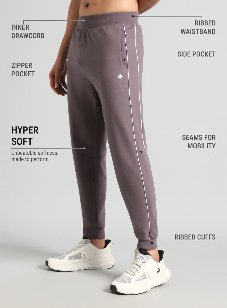 Men's Brown Sculpt Training Joggers