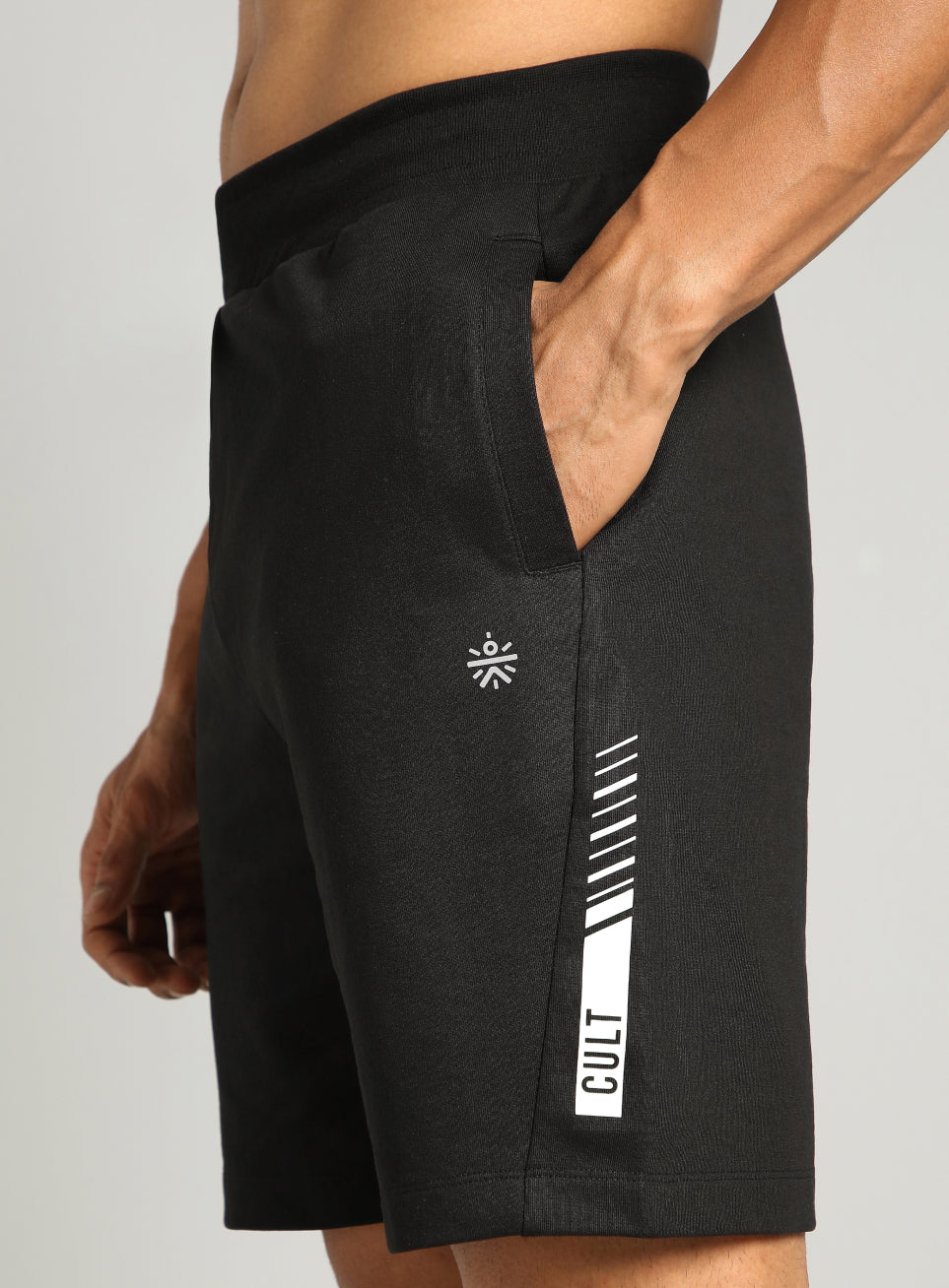 Men's Black Cult Power-Up Training Shorts