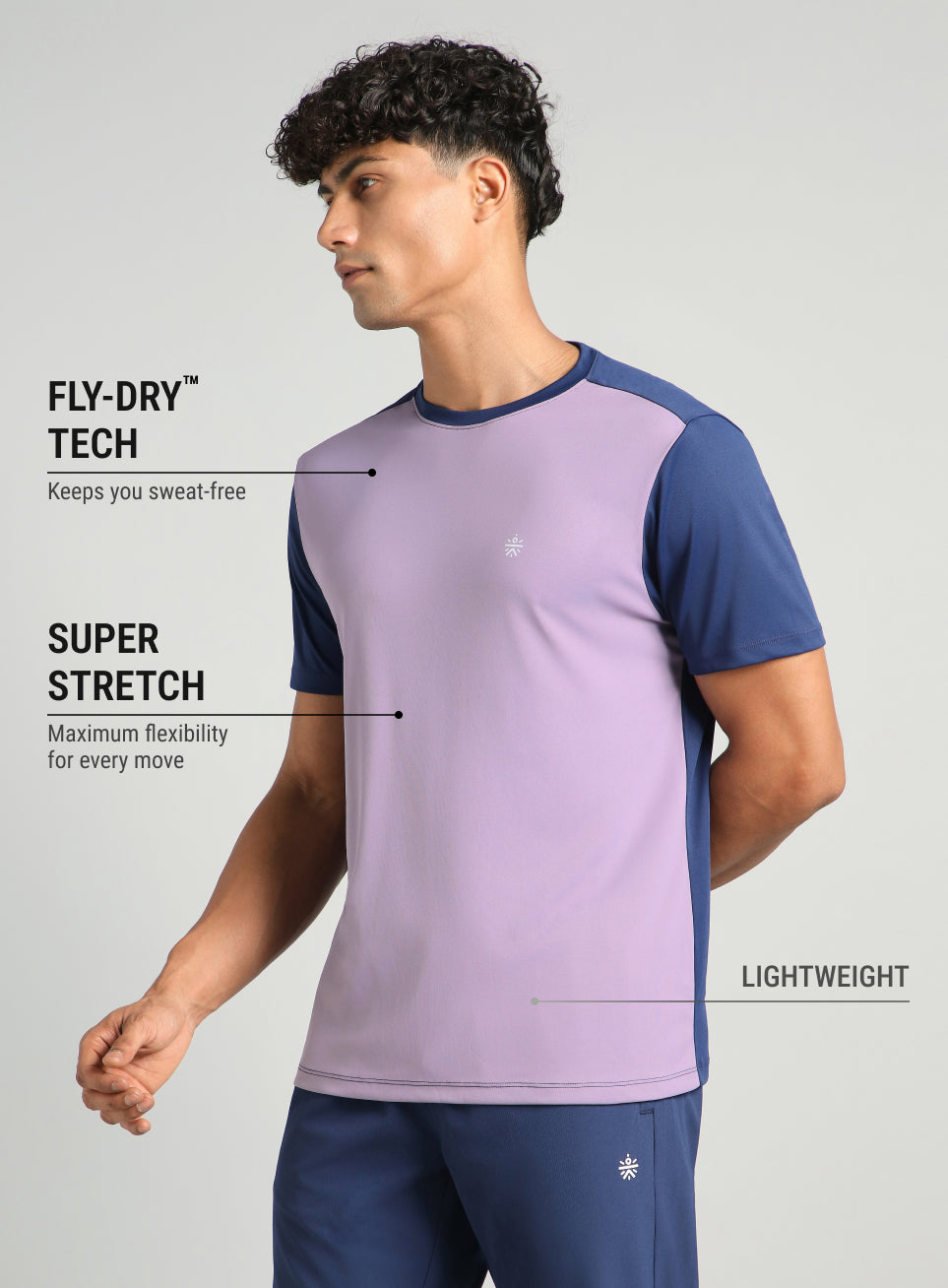 Men's Purple Play Big FLY-DRY™ T-shirt