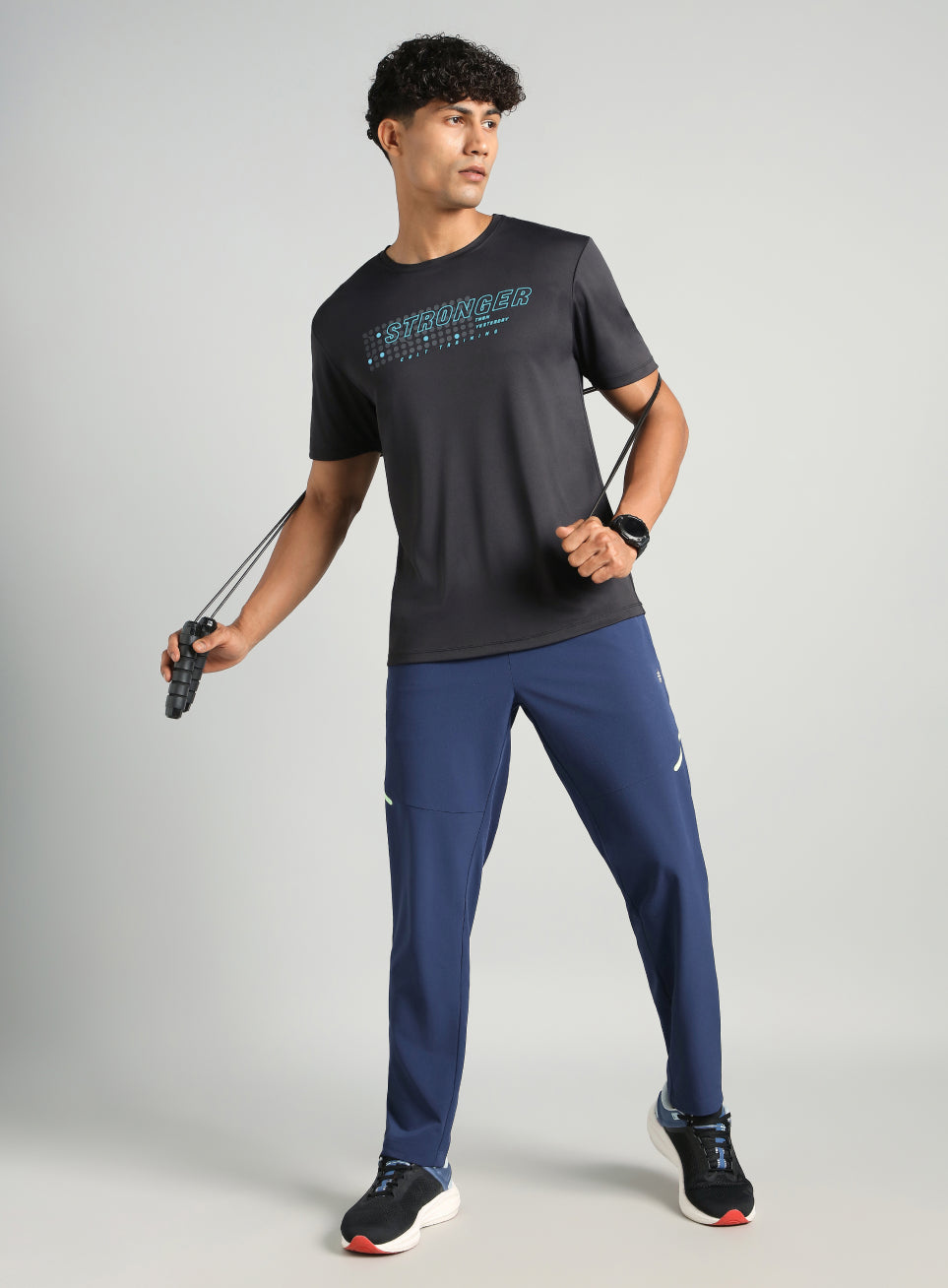 Men's Black Train Stronger T-shirt