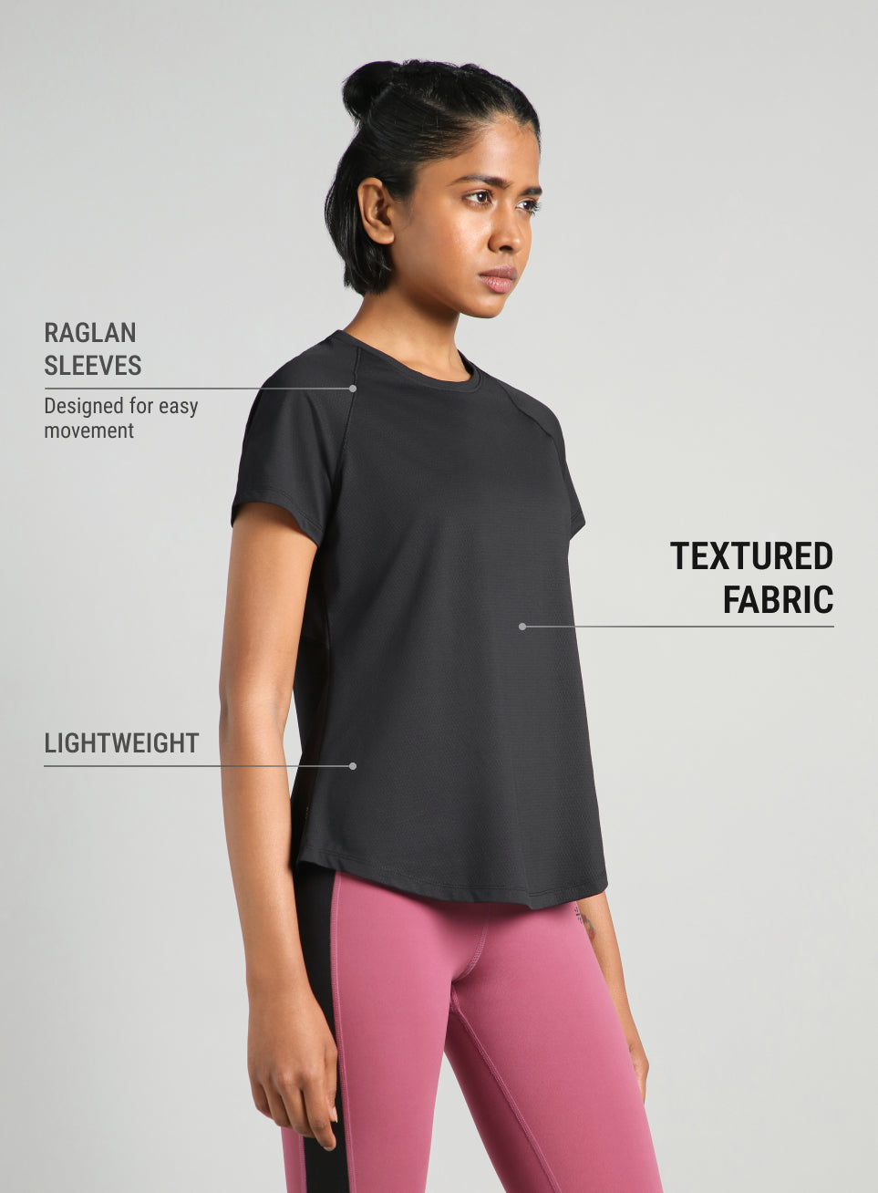 Women's Black  Flow HIIT Top