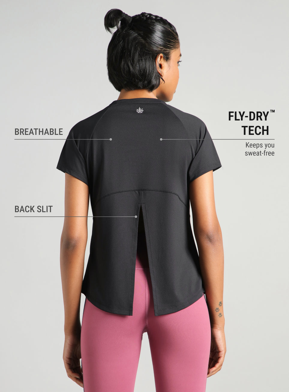 Women's Black  Flow HIIT Top