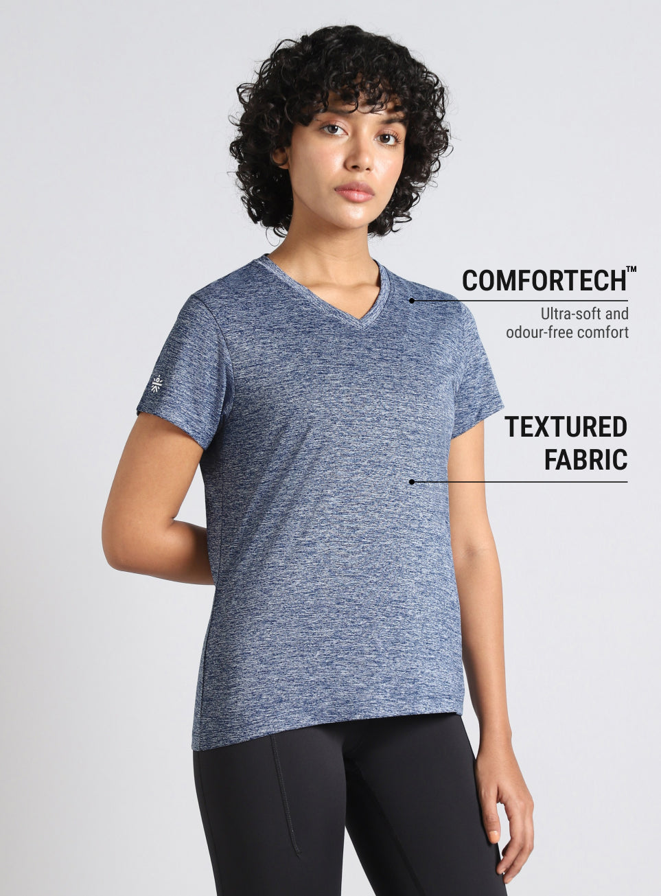 Women's Blue Cult Ulitmate Training COMFORtech V-Neck T-shirt