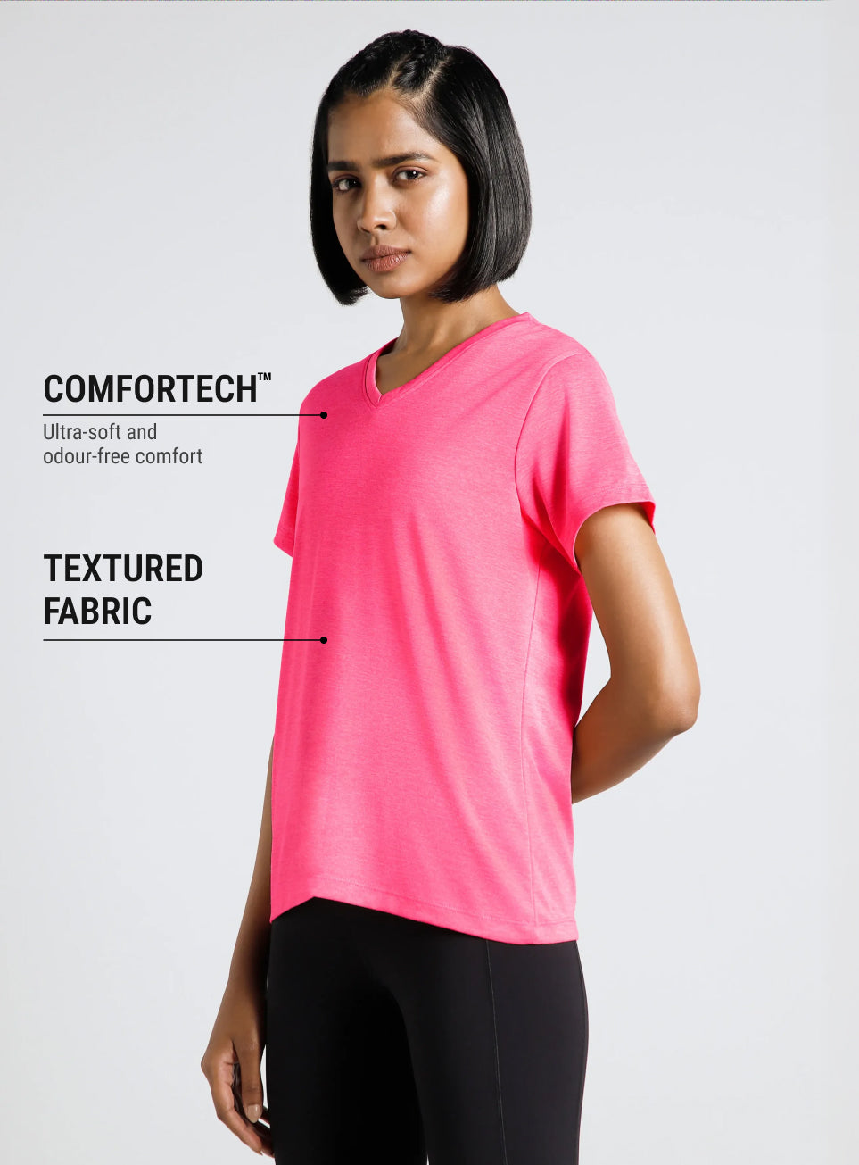 Women's Peach Cult Ulitmate Training COMFORtech™ V-Neck T-shirt