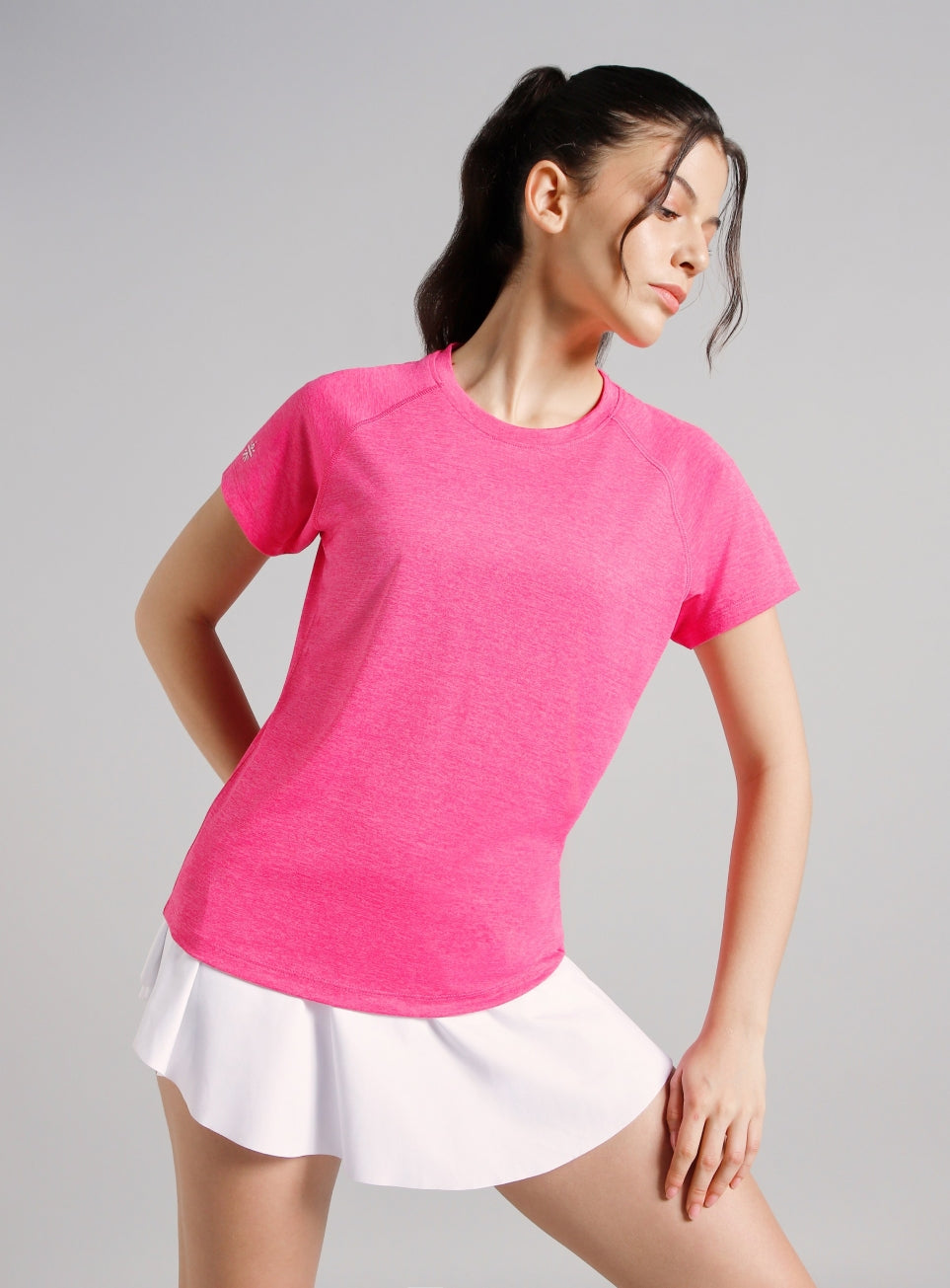 Women's Muscle Flex Pink COMFORtech T-shirt