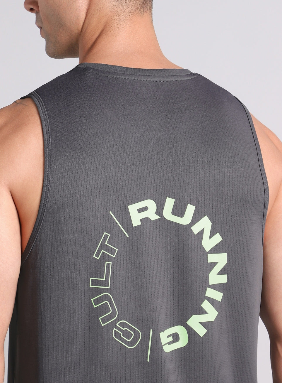 Men's Dark Grey Running Pro Tank