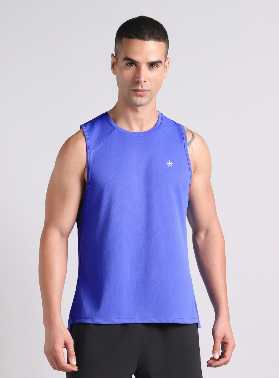 Men's Blue Running Pro Tank