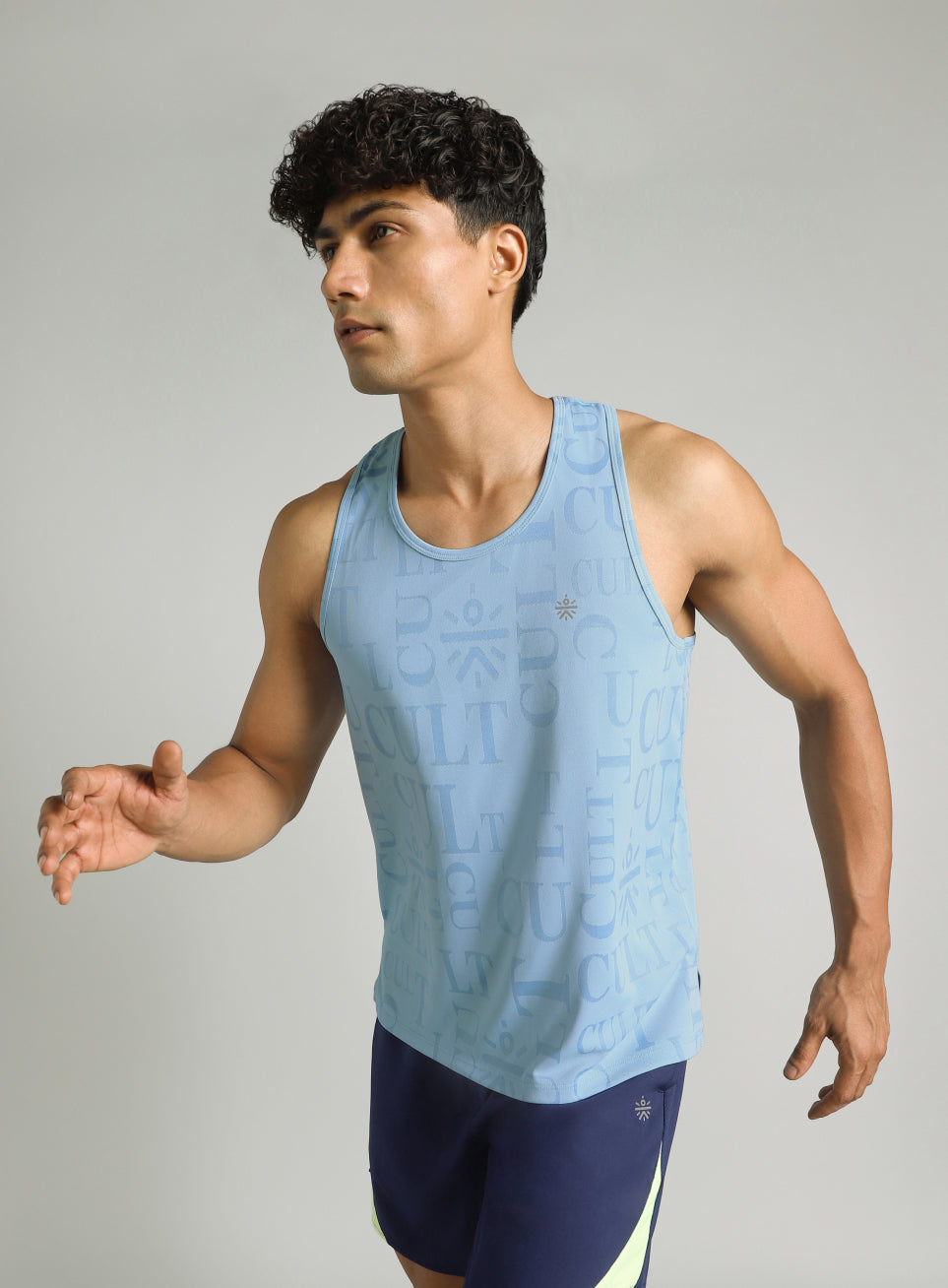 Men's Blue CULT ZERO Running Tank