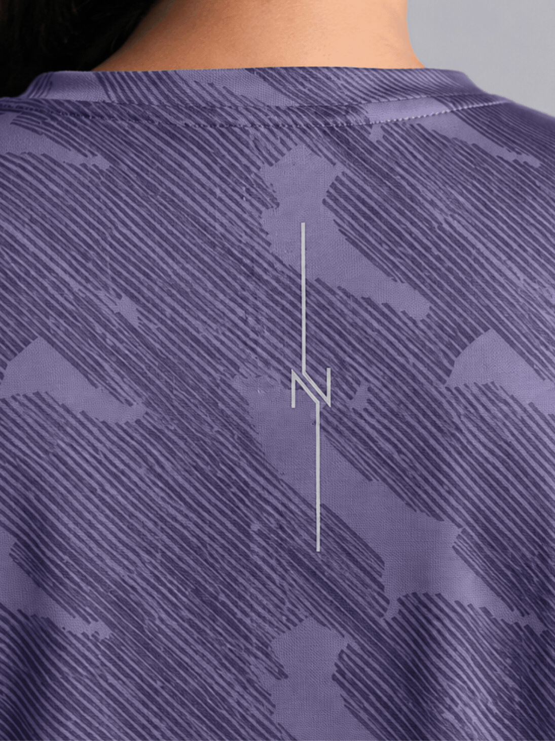 Women's Purple Urban Urban Camo Plus size Running T-shirt