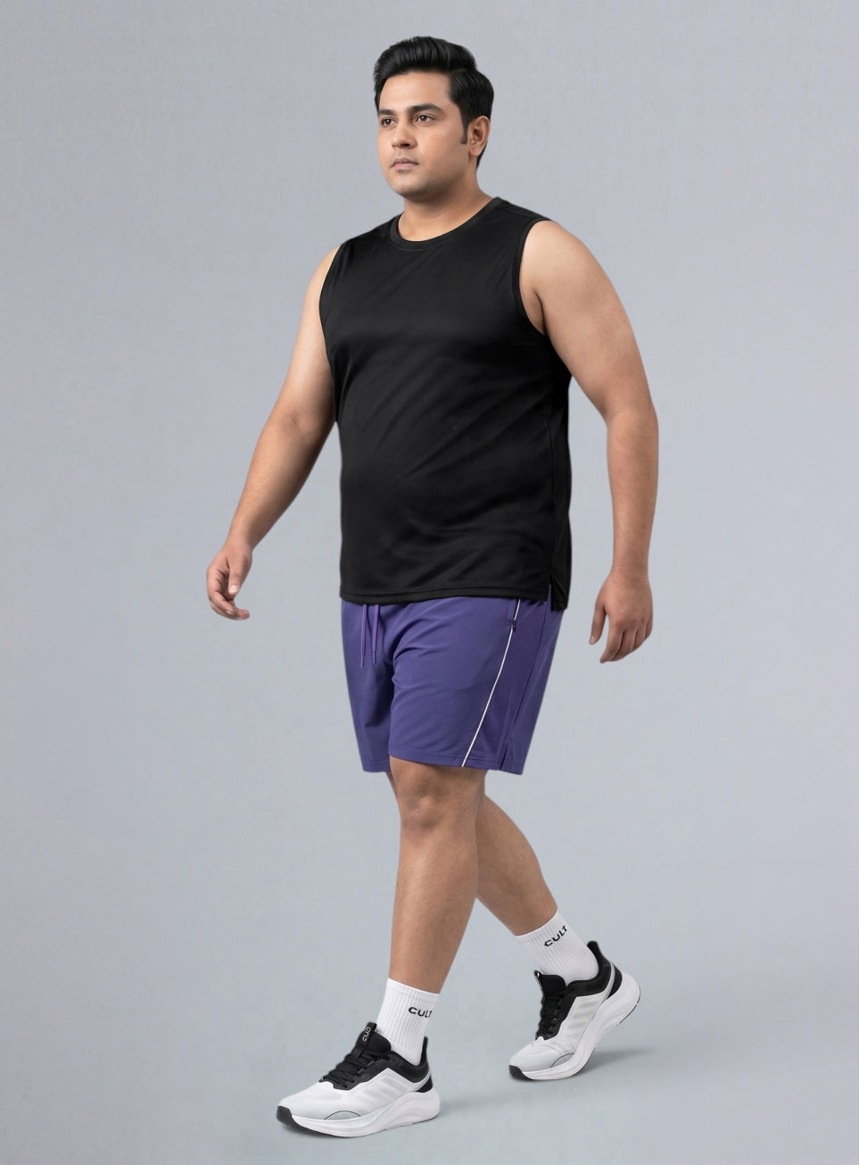 Men's Black Training Essential Plus size Tank