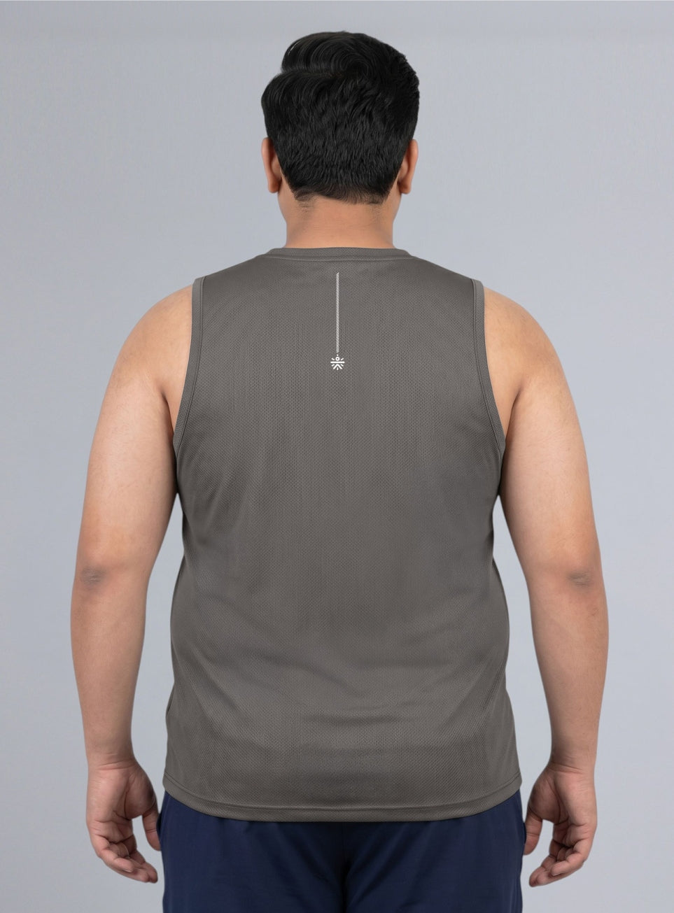 Men's Grey Training Essential Plus Size Tank