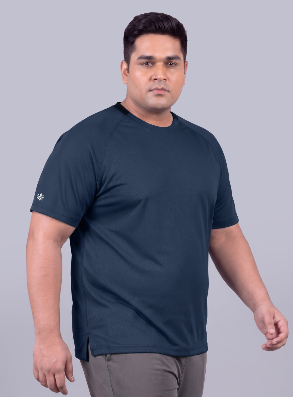 Men's Navy Ultra Runner's Technical Knit Plus Size T-shirt