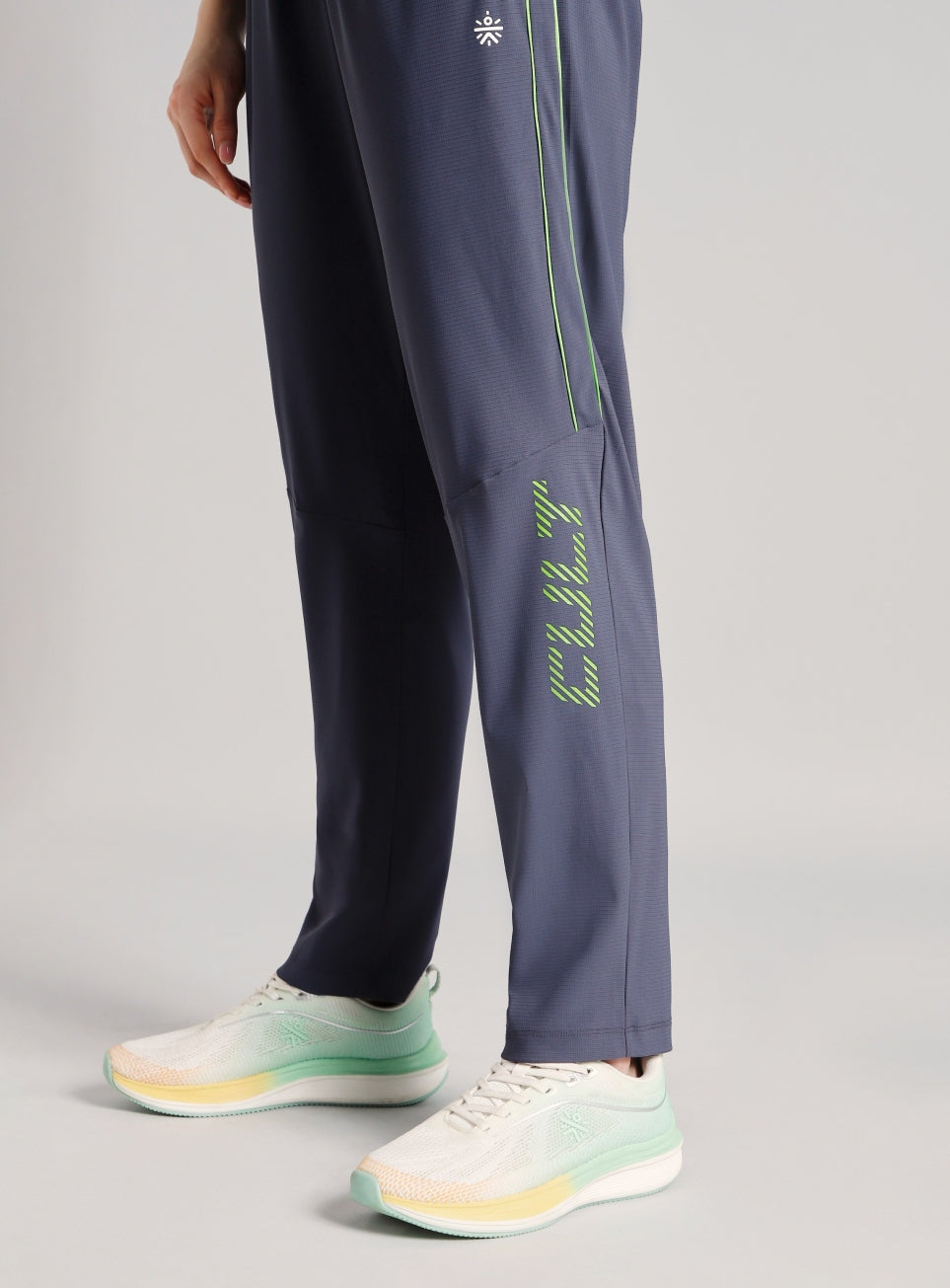 Women's Grey Power Pop Training Trackpants