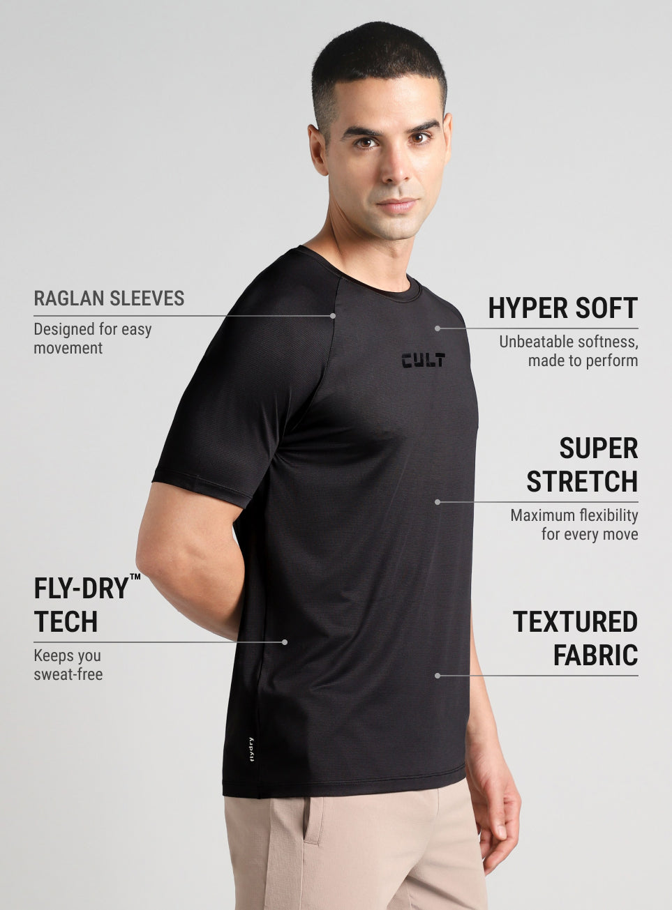 Men's Black Ultra Man Training T-shirt