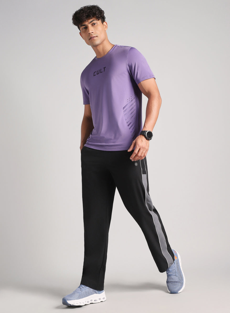 Men's Purple Contour Vent Training T-Shirt