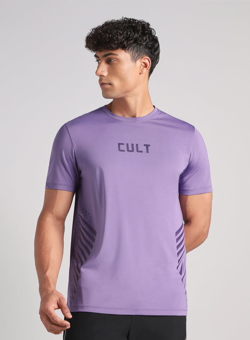 Men's Purple Contour Vent Training T-Shirt