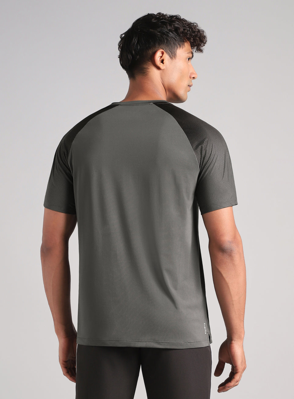 Men's Dark Grey Power Pop Training T-Shirt
