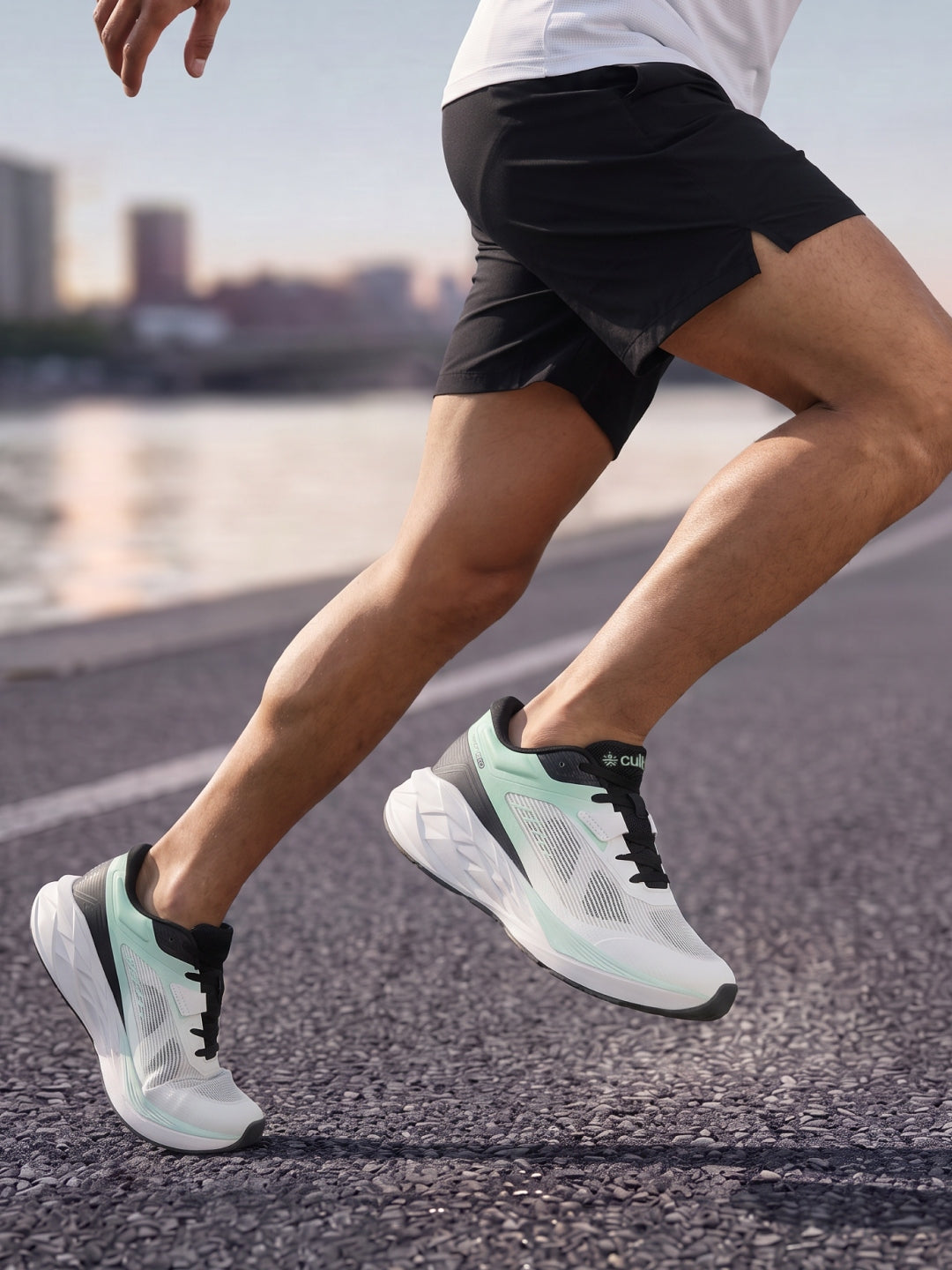 cult Men's ZenRun Running Shoes - Mint/White