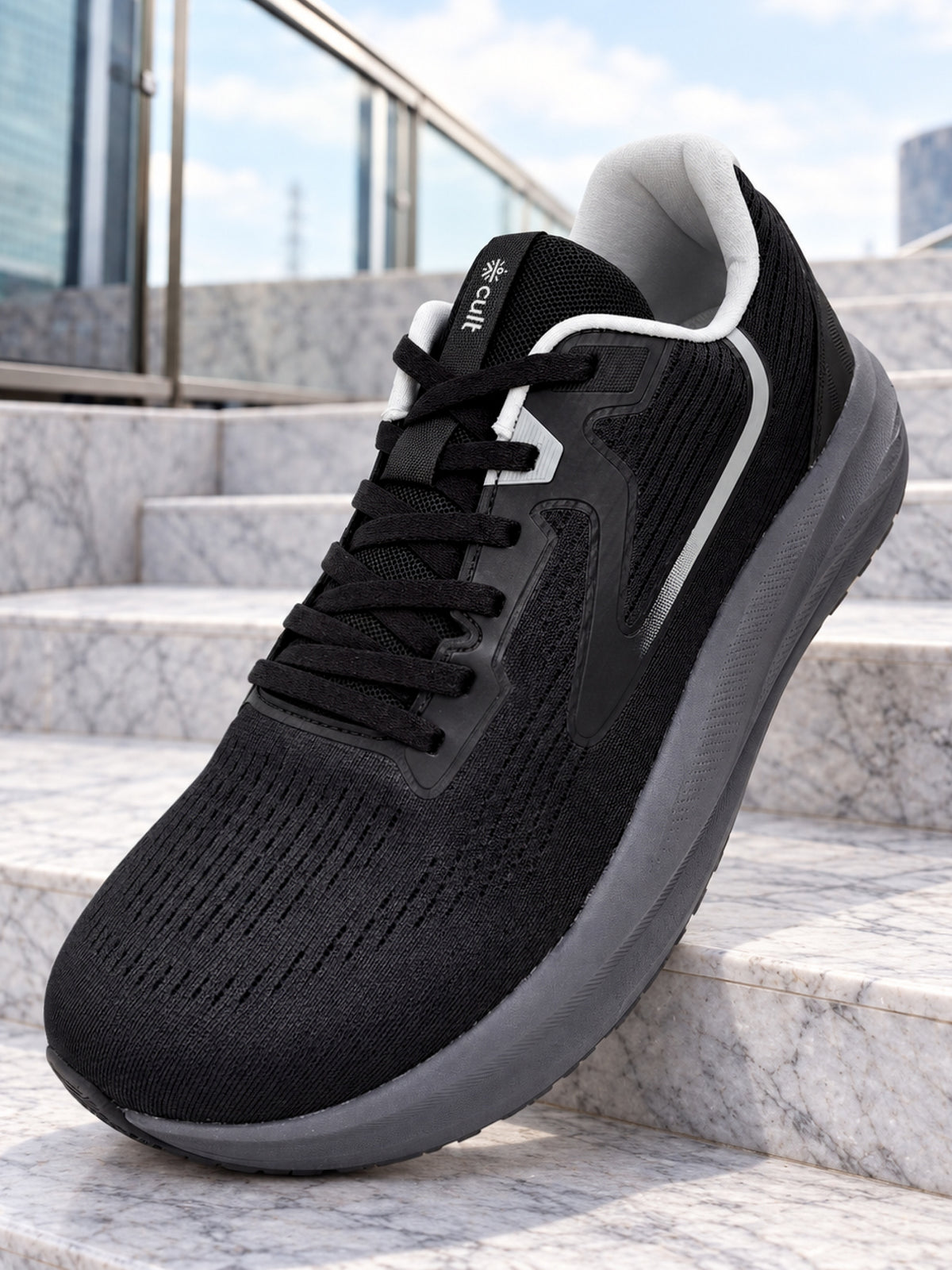 cult Men's WydeFlex Running Shoes - Black
