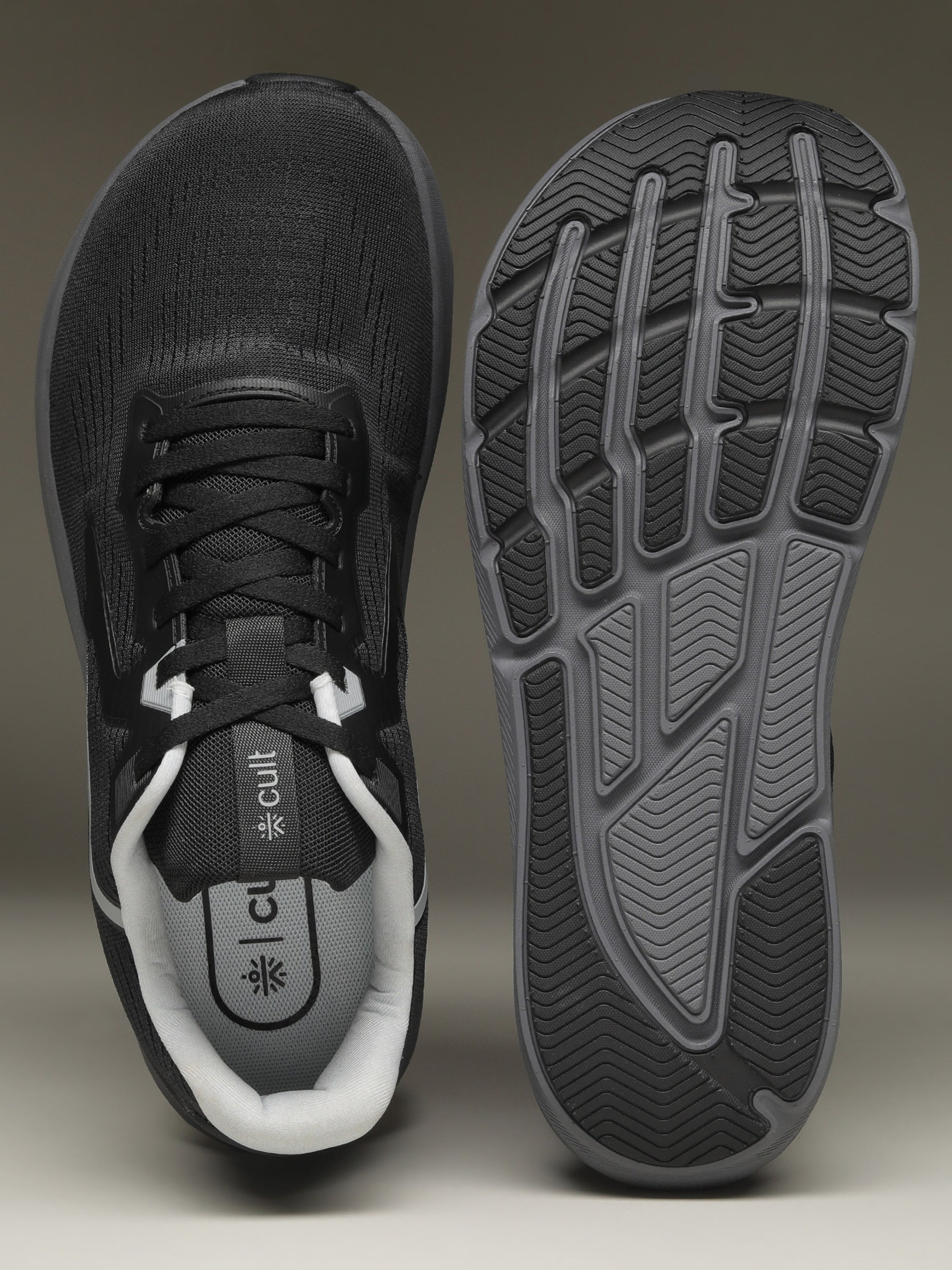 cult Men's WydeFlex Running Shoes - Black