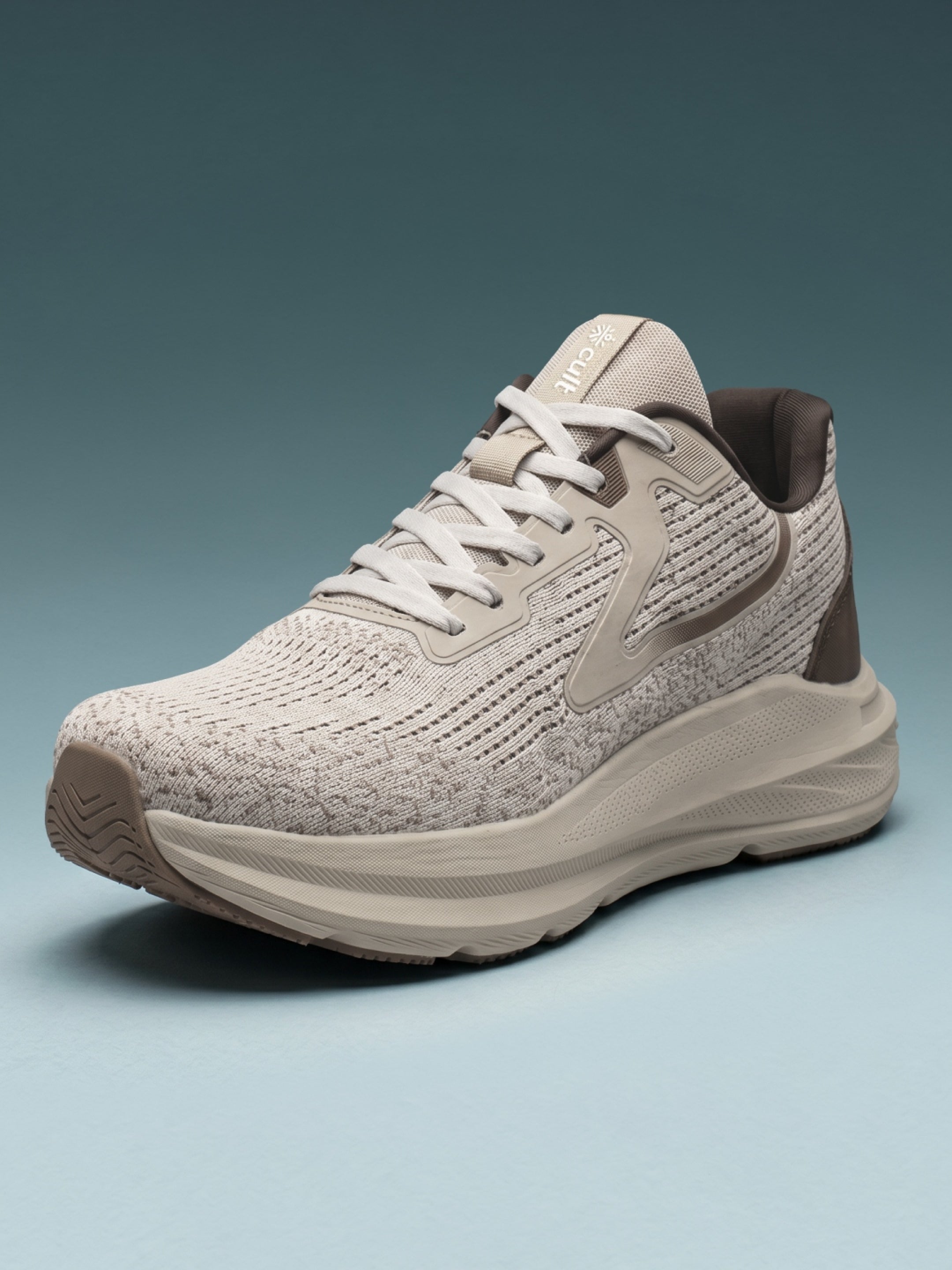 cult Men's WydeFlex Running Shoes - Beige