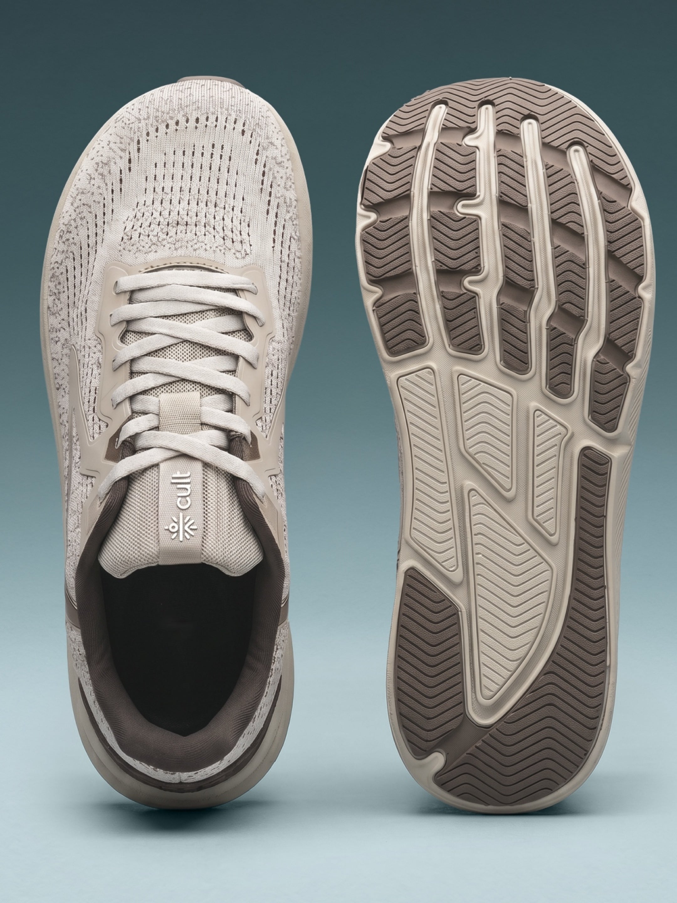 cult Men's WydeFlex Running Shoes - Beige