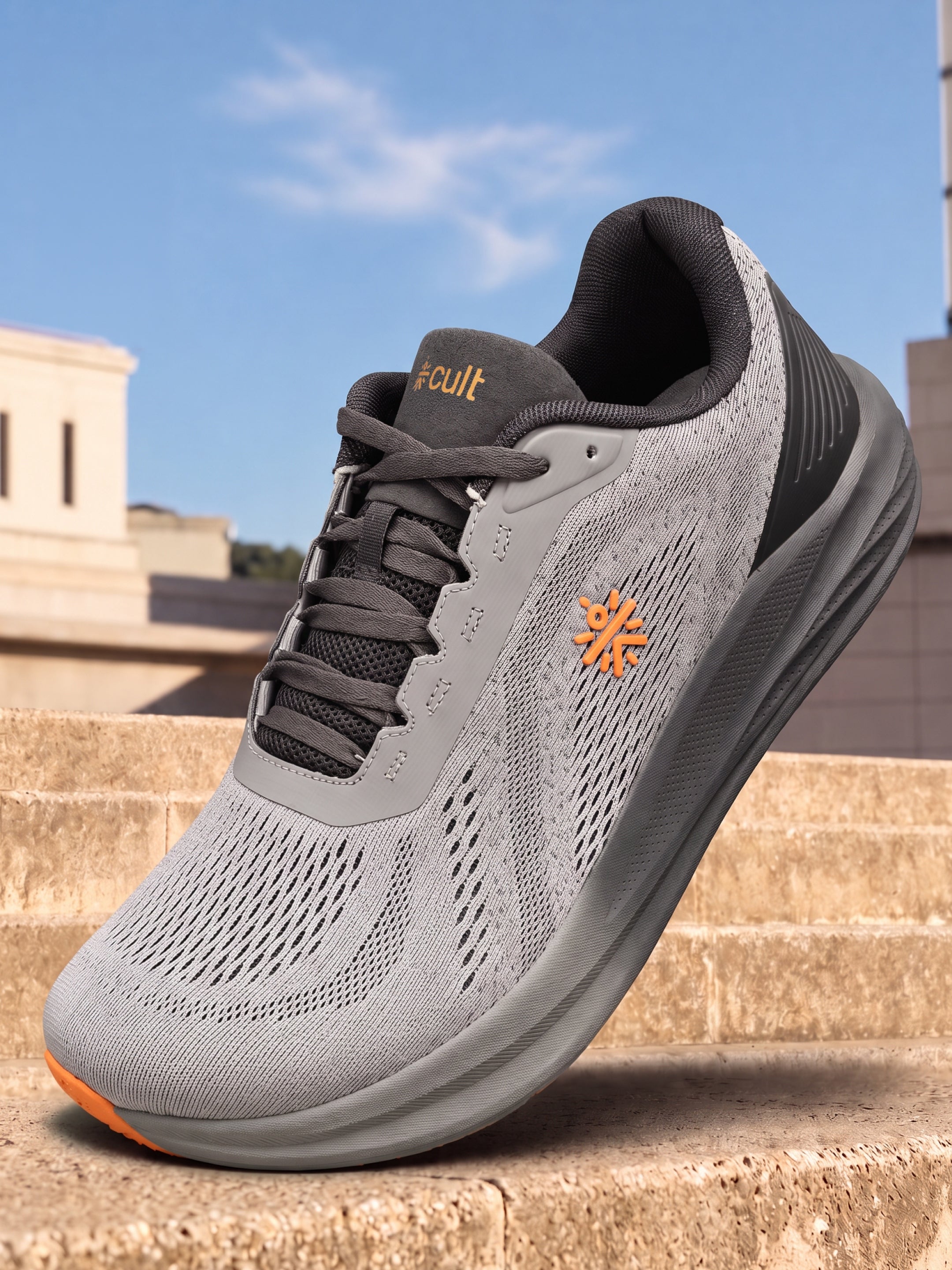 cult Men's WydeFlex Pro Running Shoes - Grey