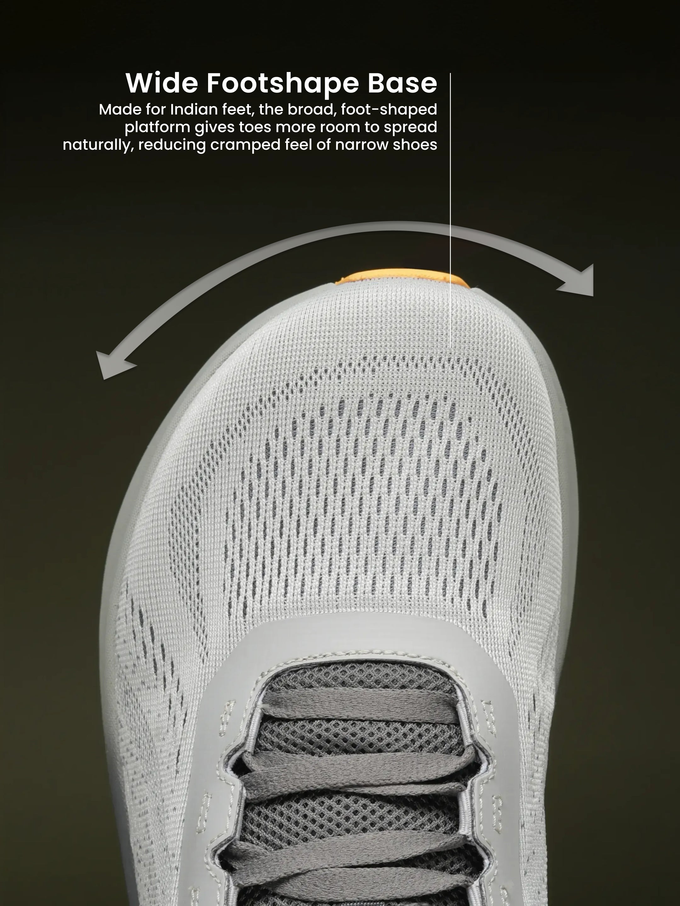cult Men's WydeFlex Pro Running Shoes - Grey