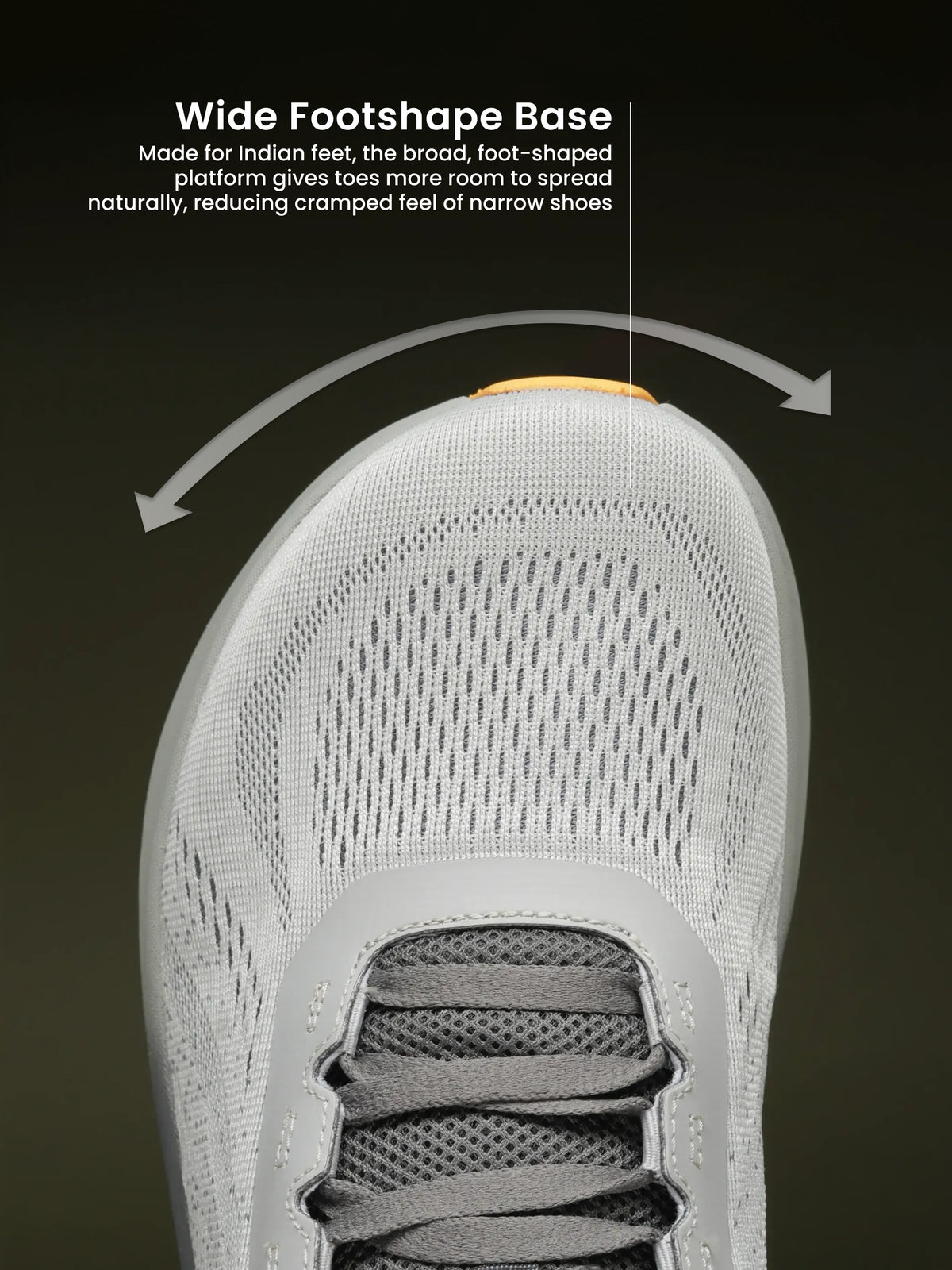cult Men's WydeFlex Pro Running Shoes - Grey