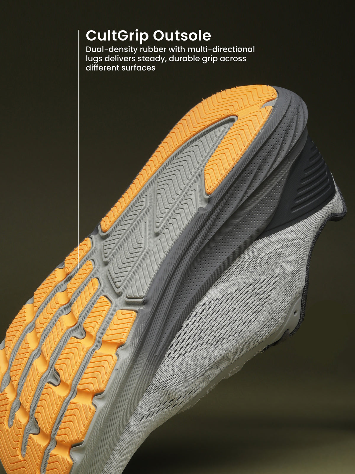 cult Men's WydeFlex Pro Running Shoes - Grey
