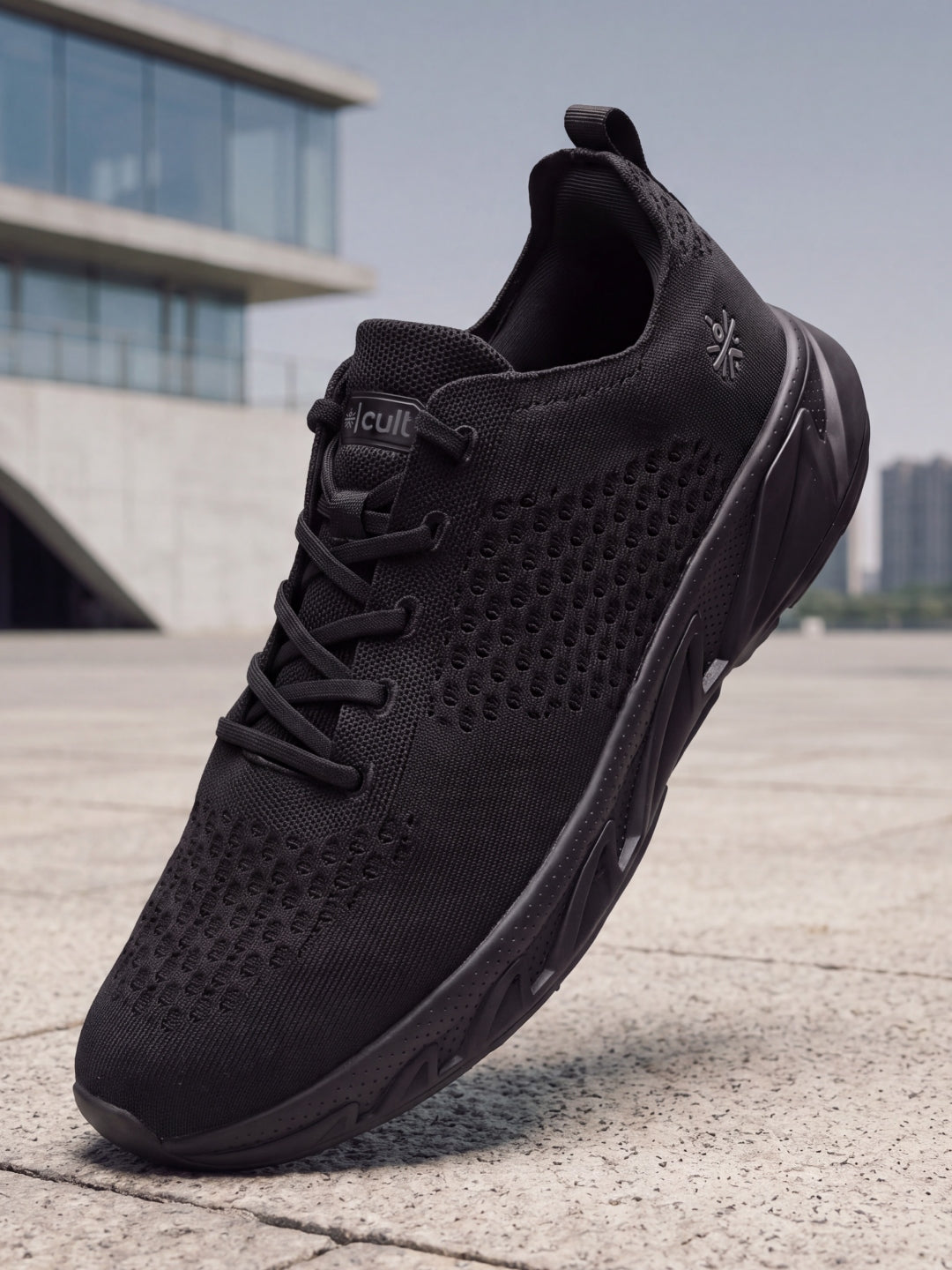 cult Men's Softcruise Walking Shoes - Black