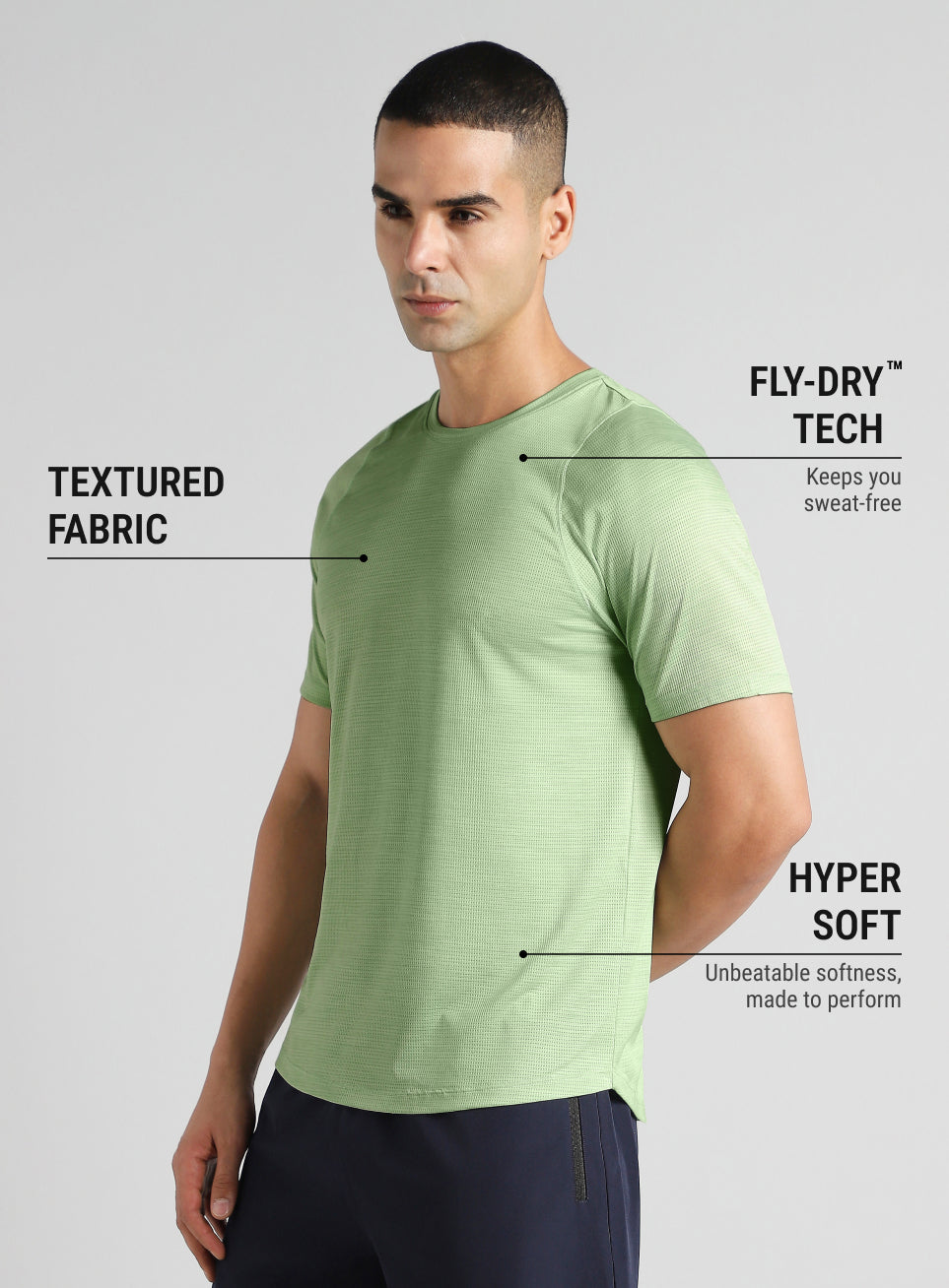 Men's Green Training Elevate Sculpt T-shirt