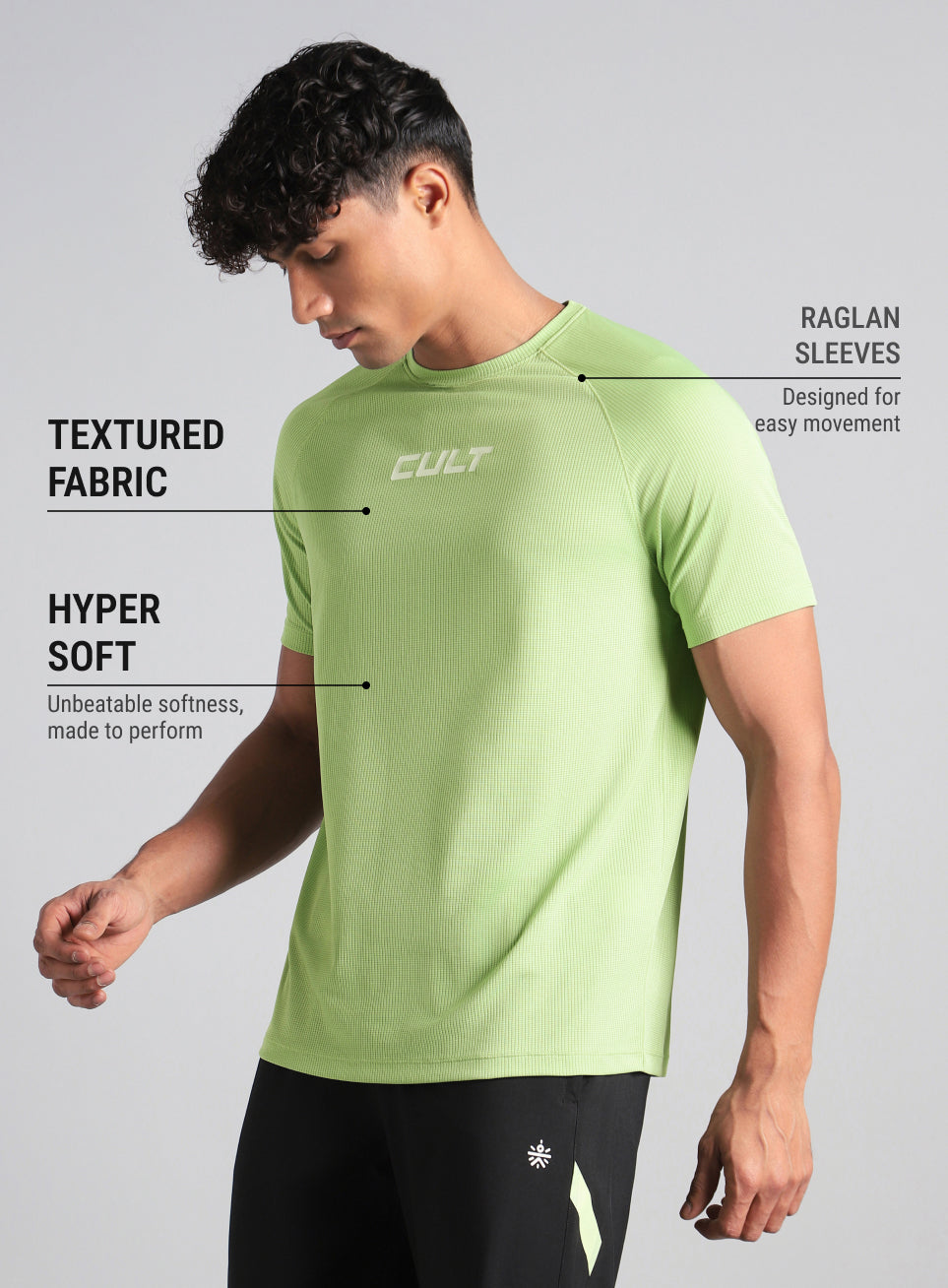 Men's Green Easy Move Tee