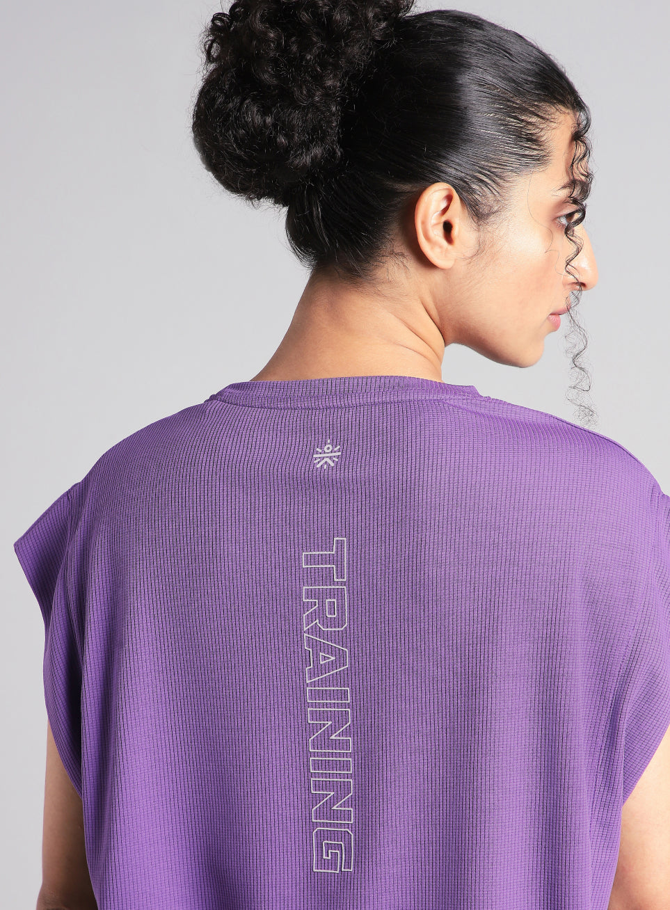 Women's Purple Sculpt Muscle T- shirt