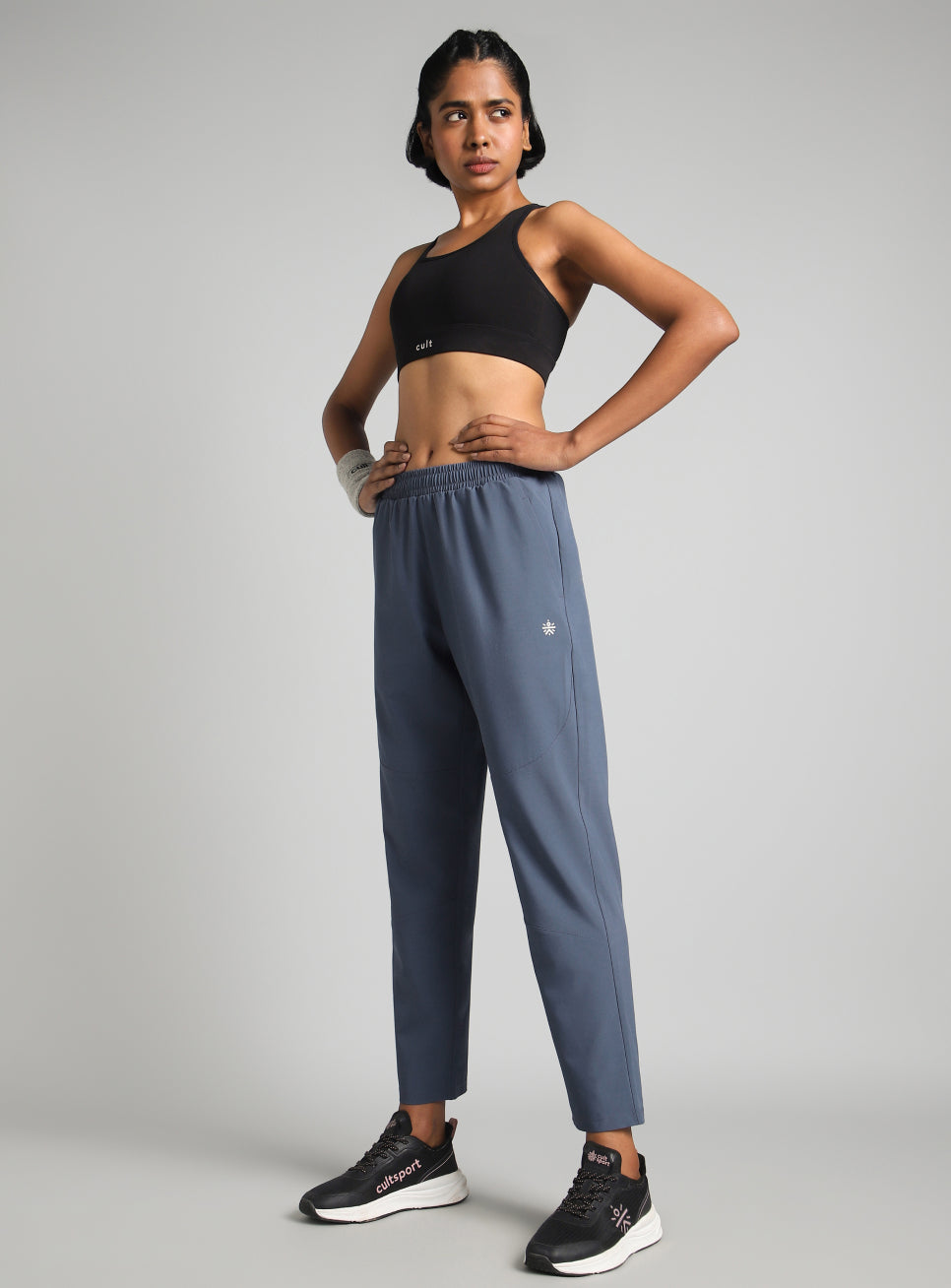 Women's Blue Training Sculpt Trackpants