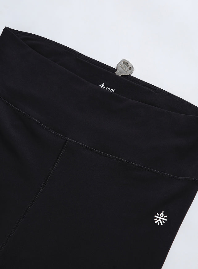 Women's Black Plus Size Graphic Branded COMFlex Training Tights