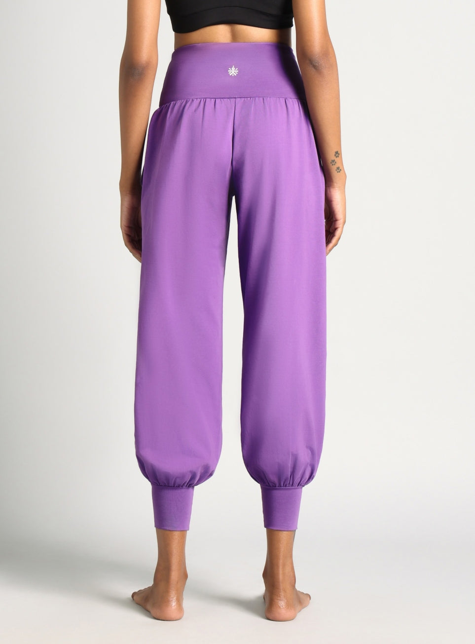 Women's Purple Flow Form Yoga Relaxed Fit Joggers
