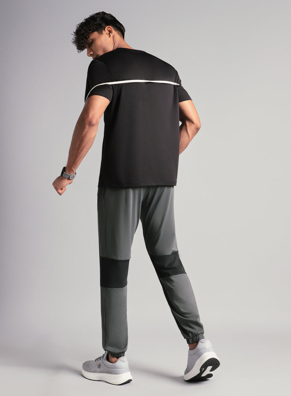 Men's Dark Grey Power Pop Active Joggers