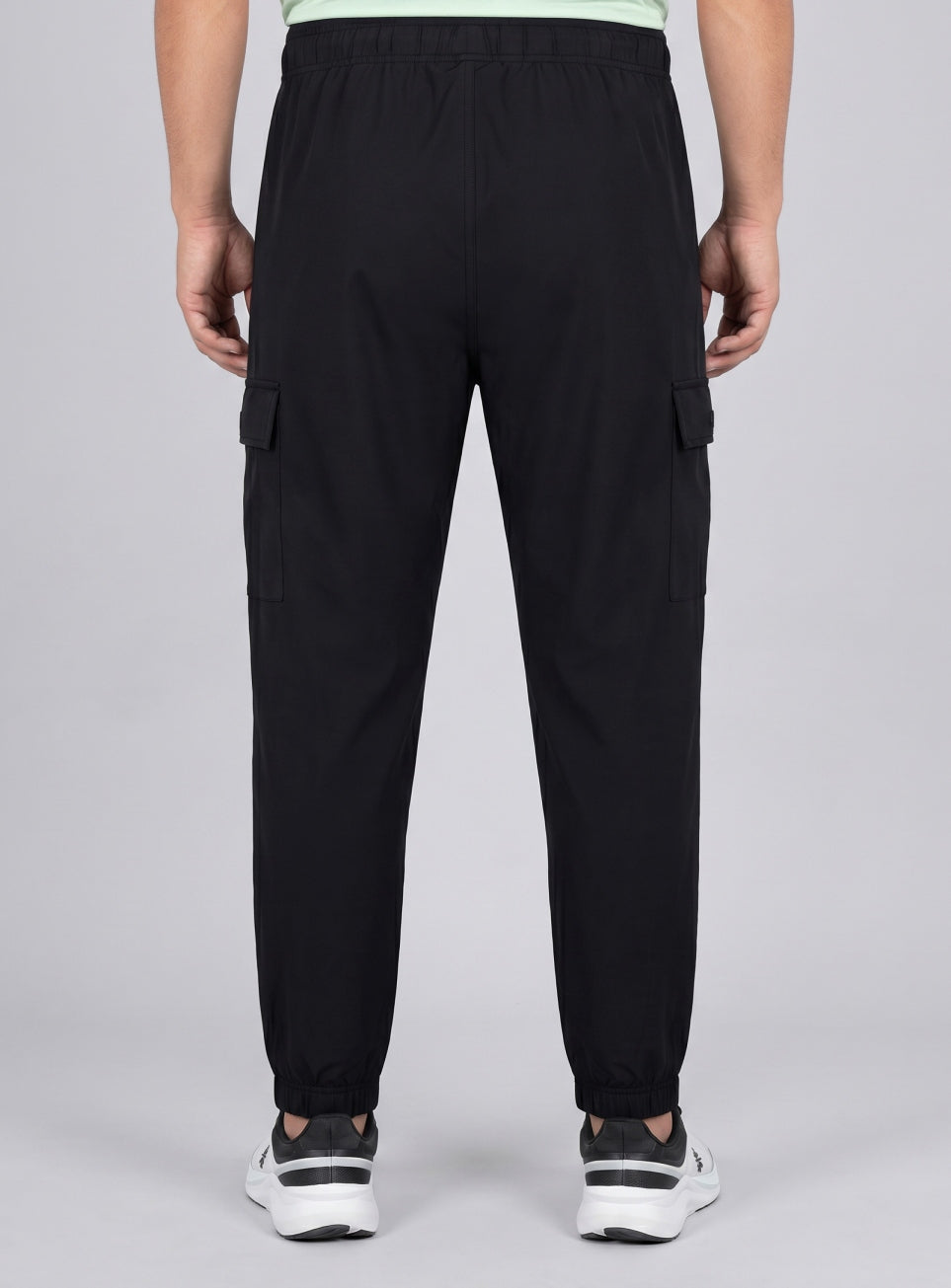 Men's Black Cargo Training Plus Size Joggers