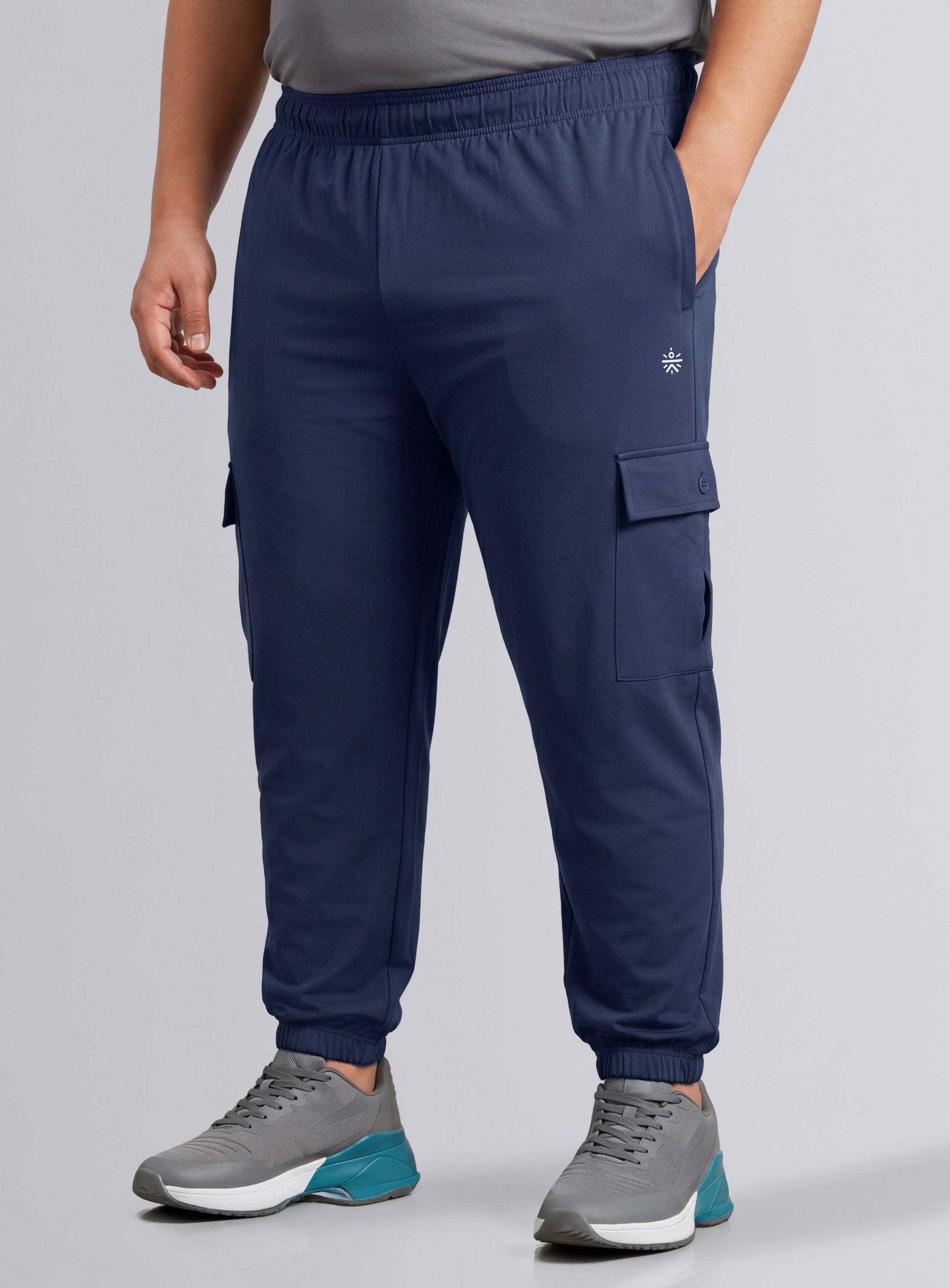 Men's Navy Modular Training Plus Size Joggers
