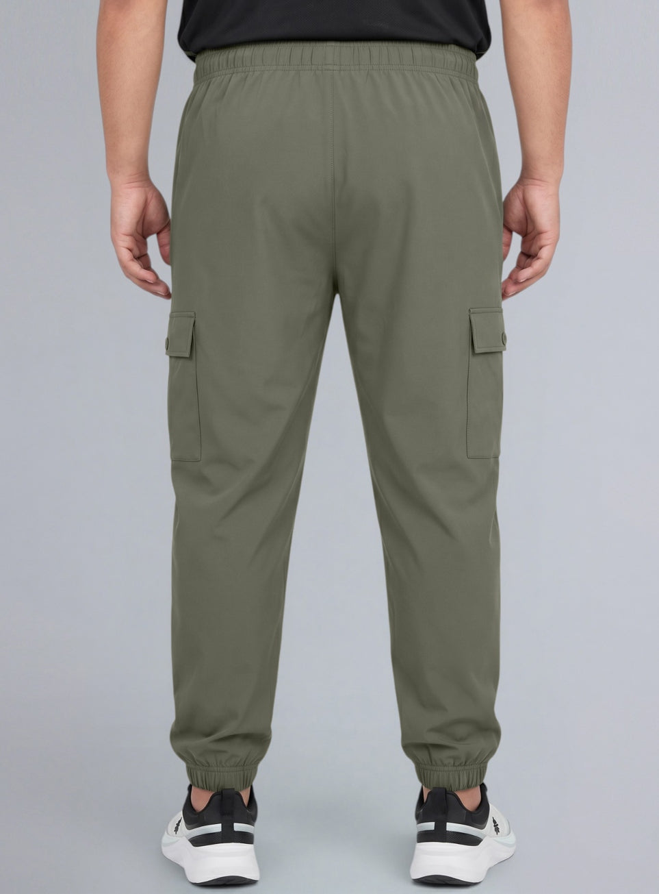 Men's Olive Cargo Training Plus Size Joggers