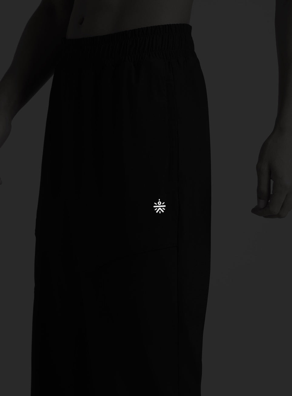Men's Black Ultra Luxe Run FLOWTECH Performance Trackpants