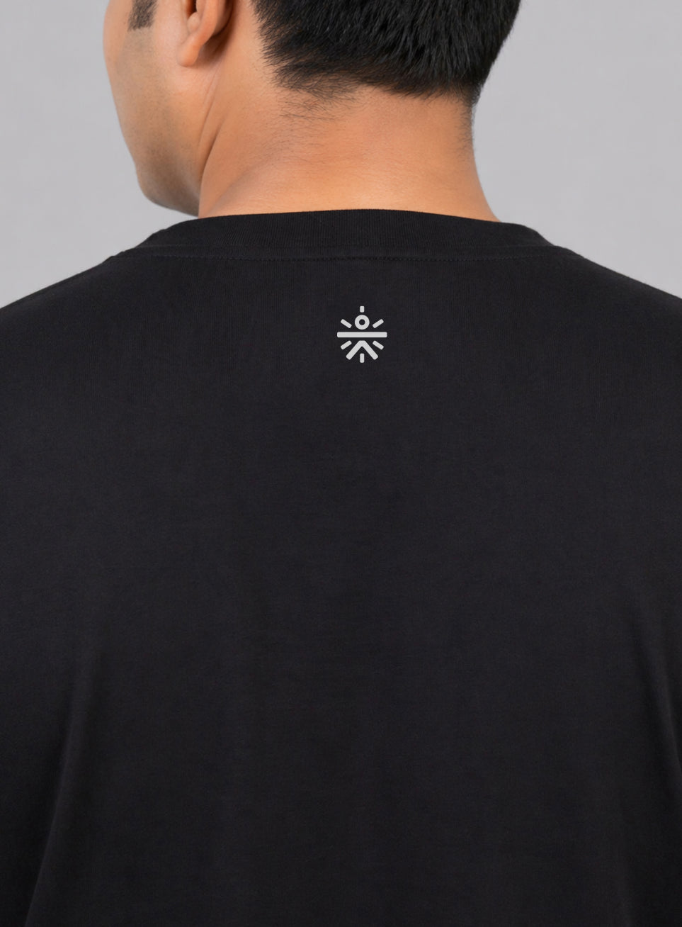 Men's Black Cult Print Plus Size Graphic T-shirt