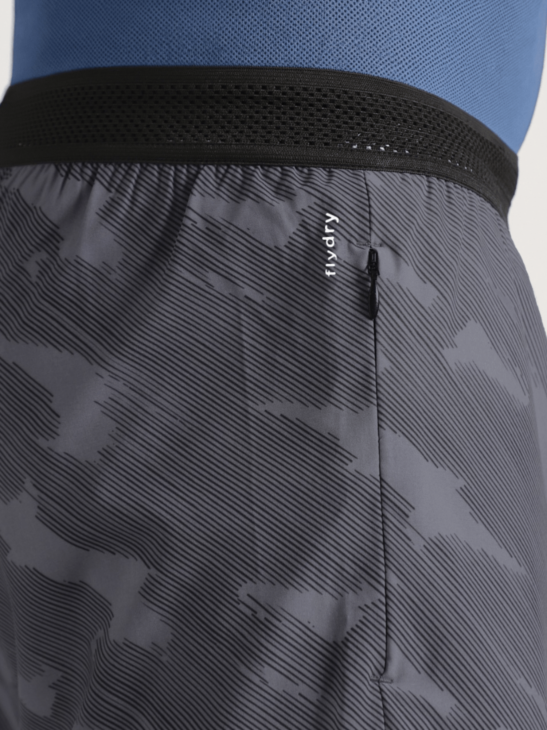 Men's Grey Urban Camo Plus Size Shorts with In-Buit Tights