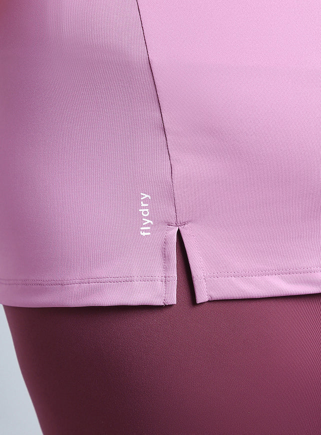 Women's Purple Plus Size Back Vent Training Tee